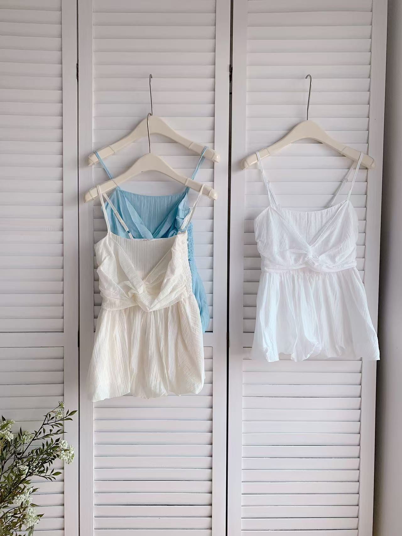 HELLO MILK TEE- 86178 吊帶上衣