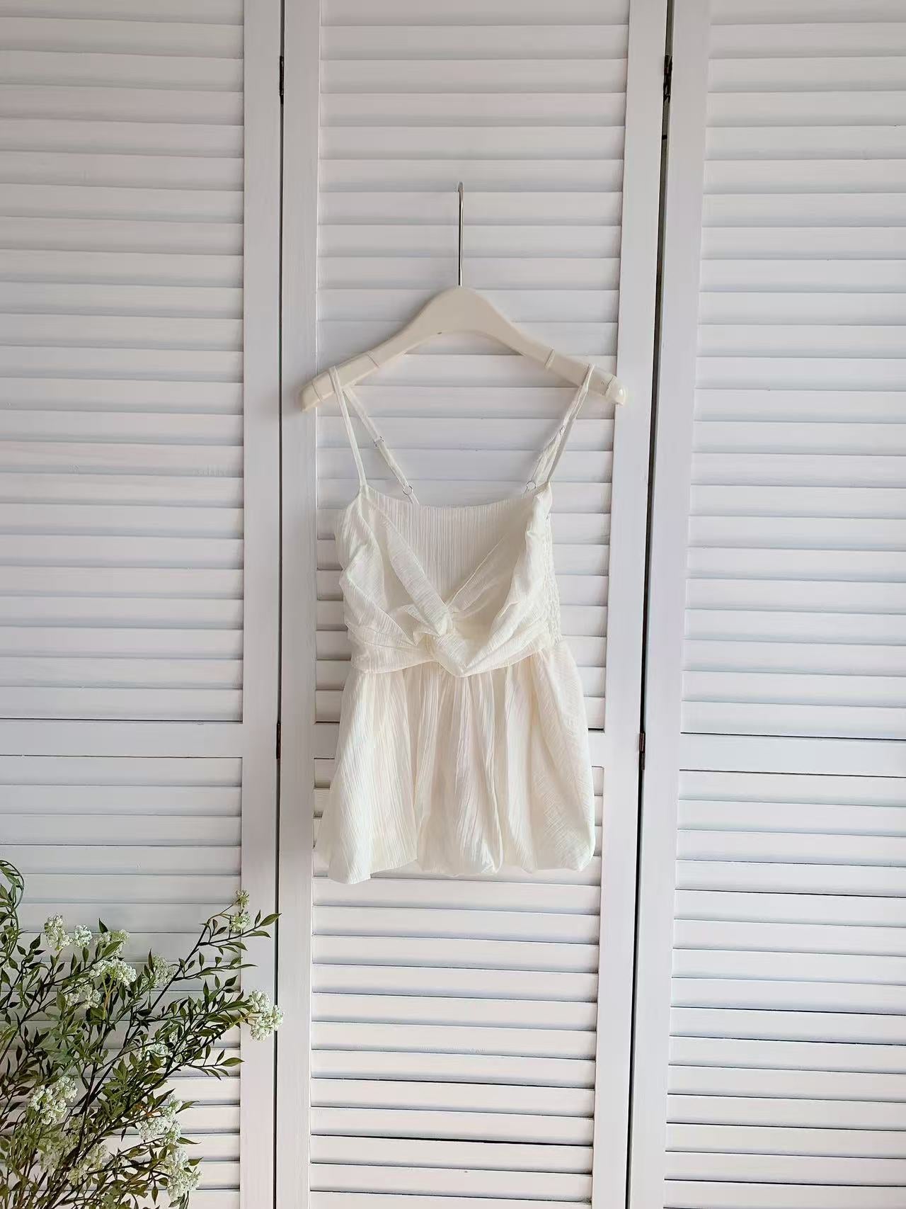 HELLO MILK TEE- 86178 吊帶上衣