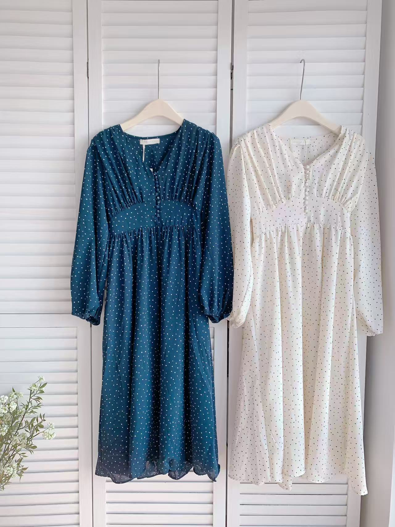 HELLO MILK TEE- 86170 氣質連衣裙