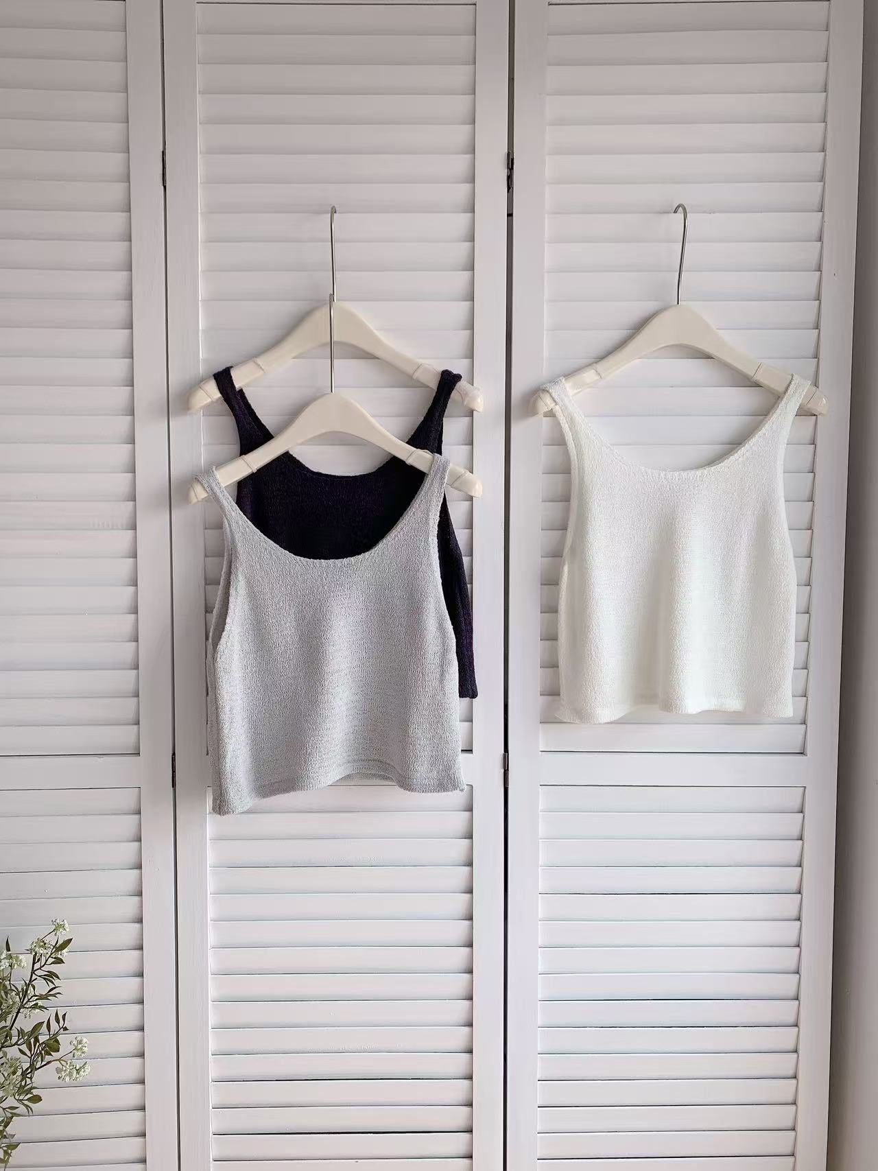 HELLO MILK TEE- 86061 純色背心