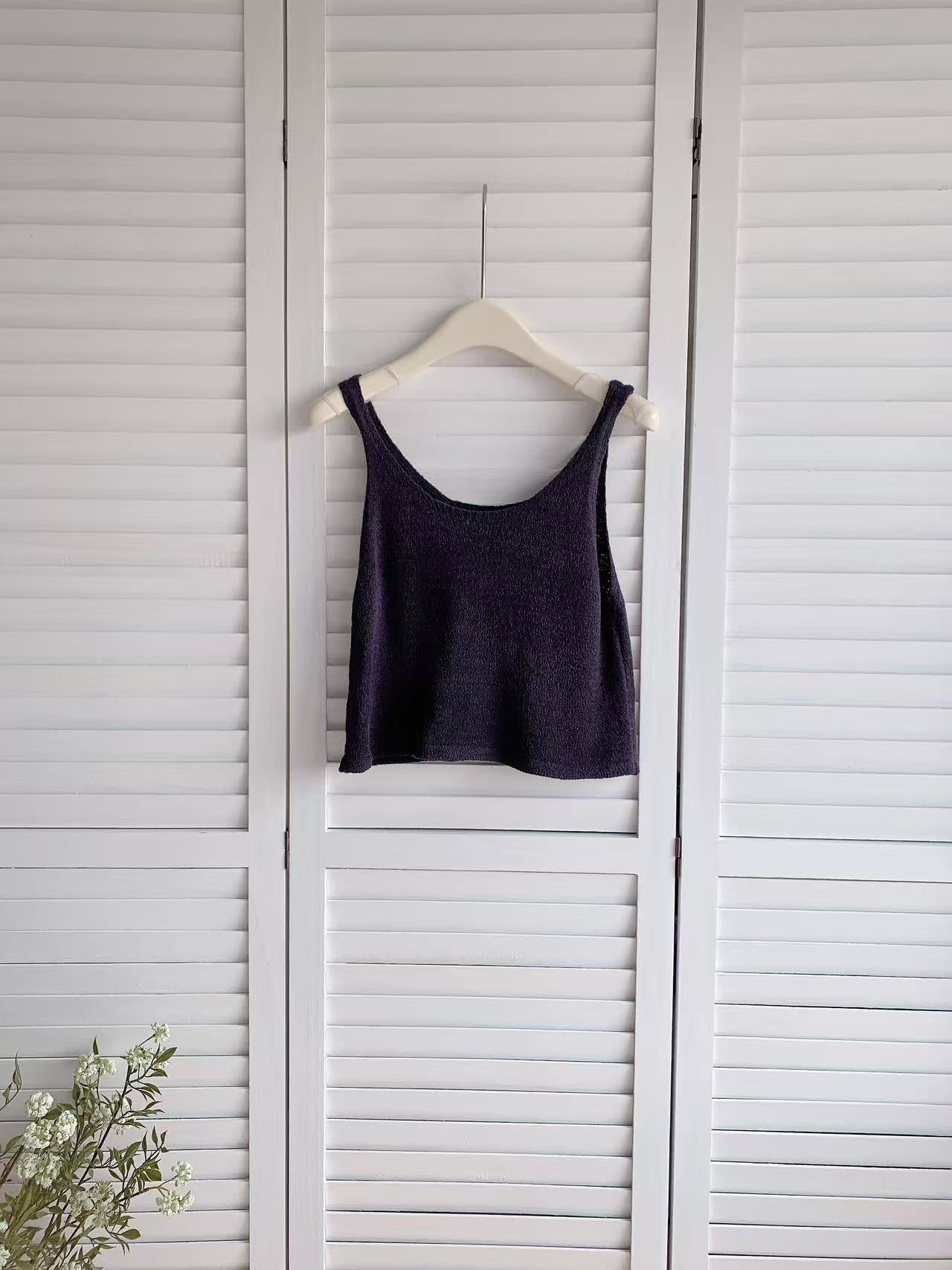 HELLO MILK TEE- 86061 純色背心