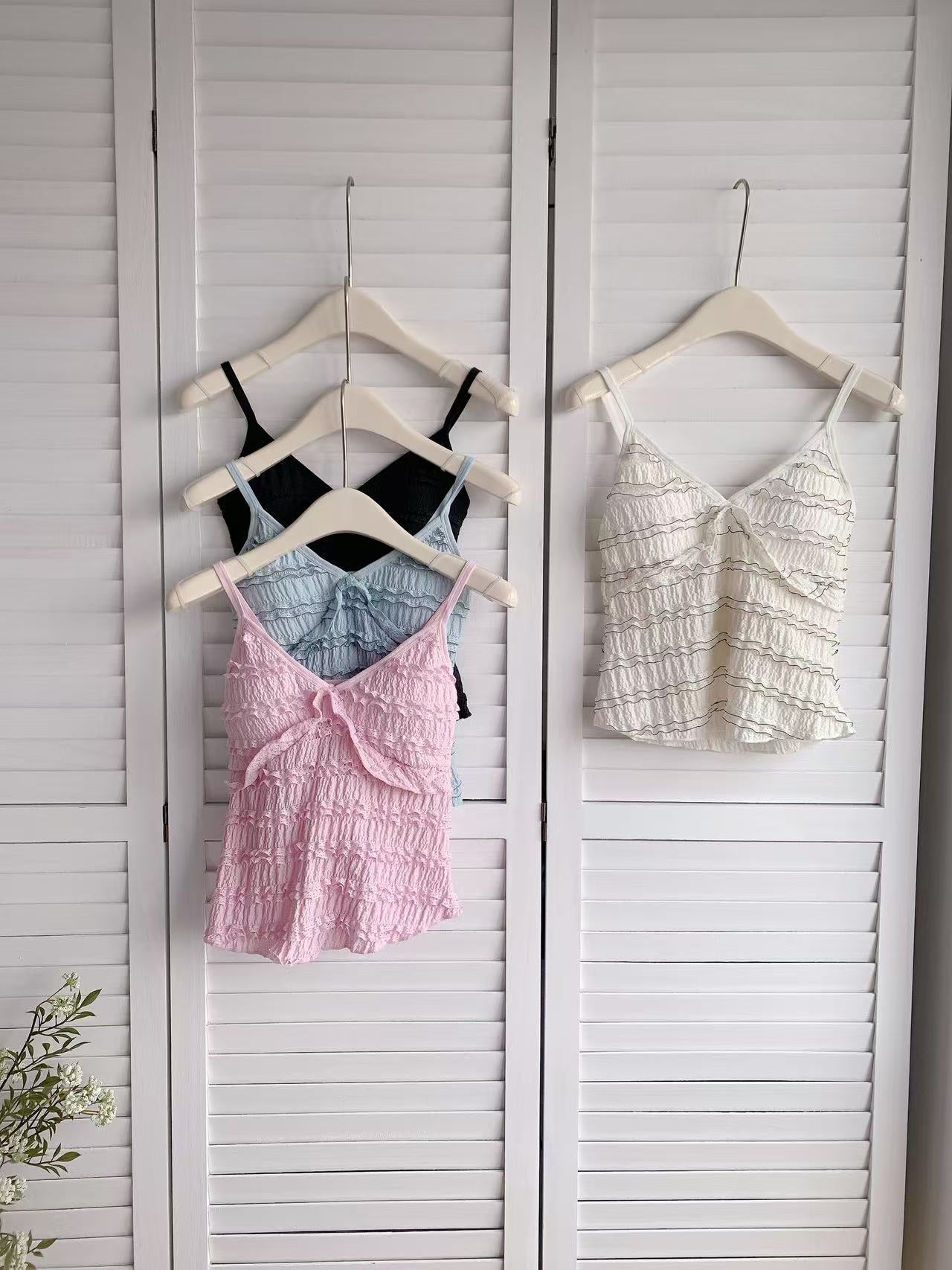 HELLO MILK TEE- 86207 背心有墊上衣