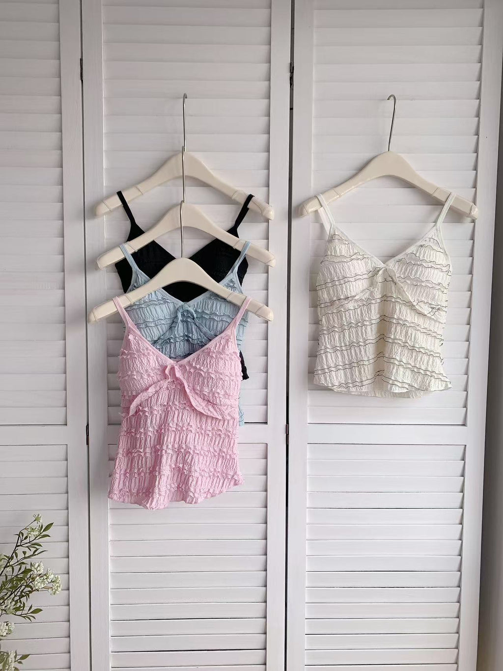 HELLO MILK TEE- 86207 背心有墊上衣