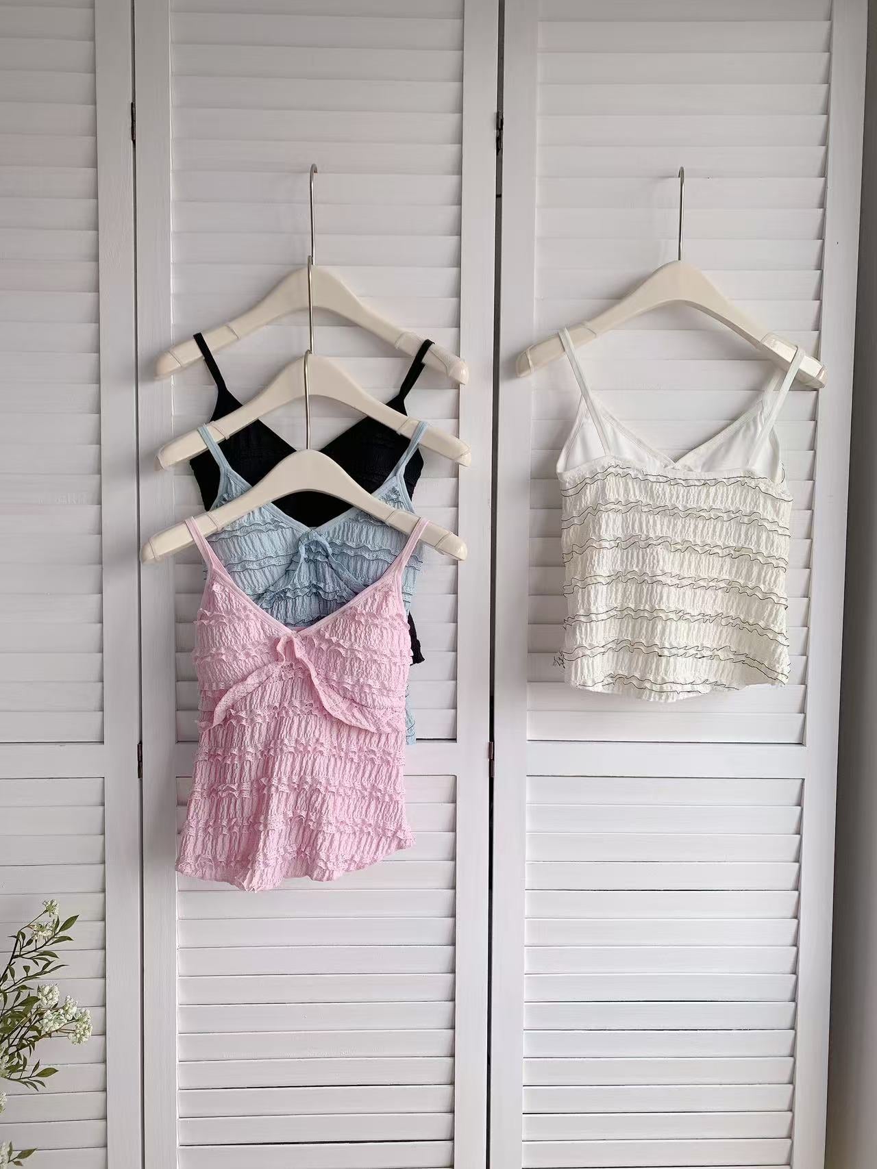 HELLO MILK TEE- 86207 背心有墊上衣