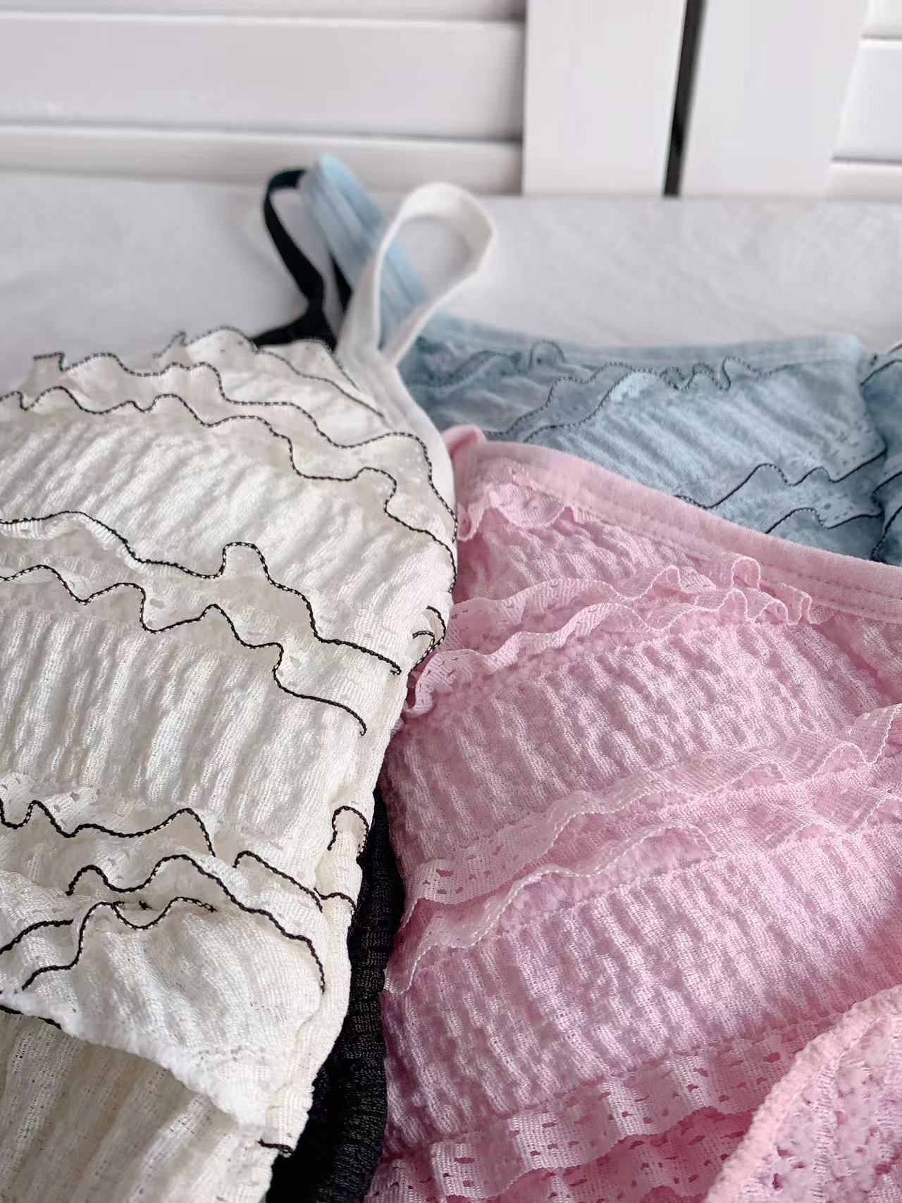 HELLO MILK TEE- 86207 背心有墊上衣