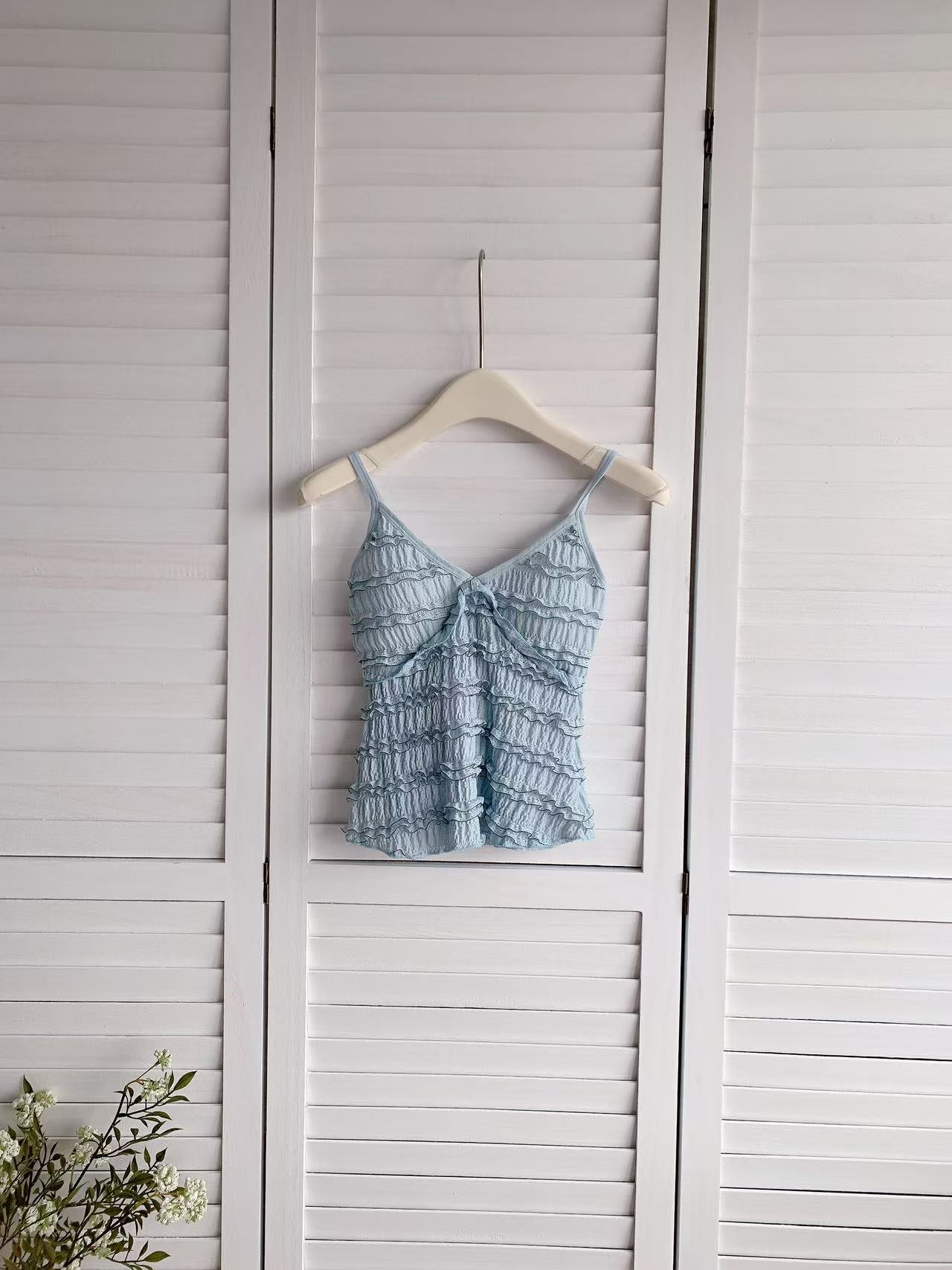 HELLO MILK TEE- 86207 背心有墊上衣