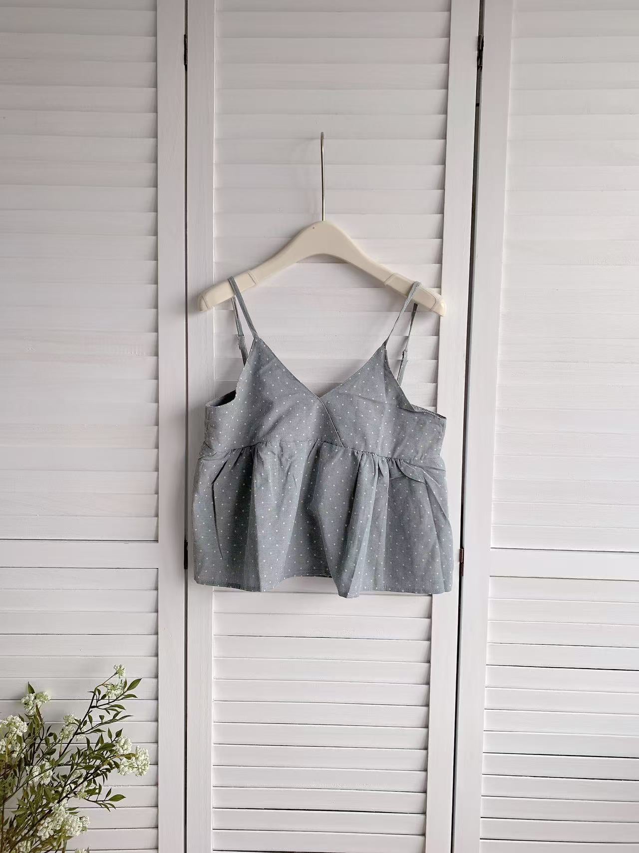 HELLO MILK TEE- 86195 吊帶上衣