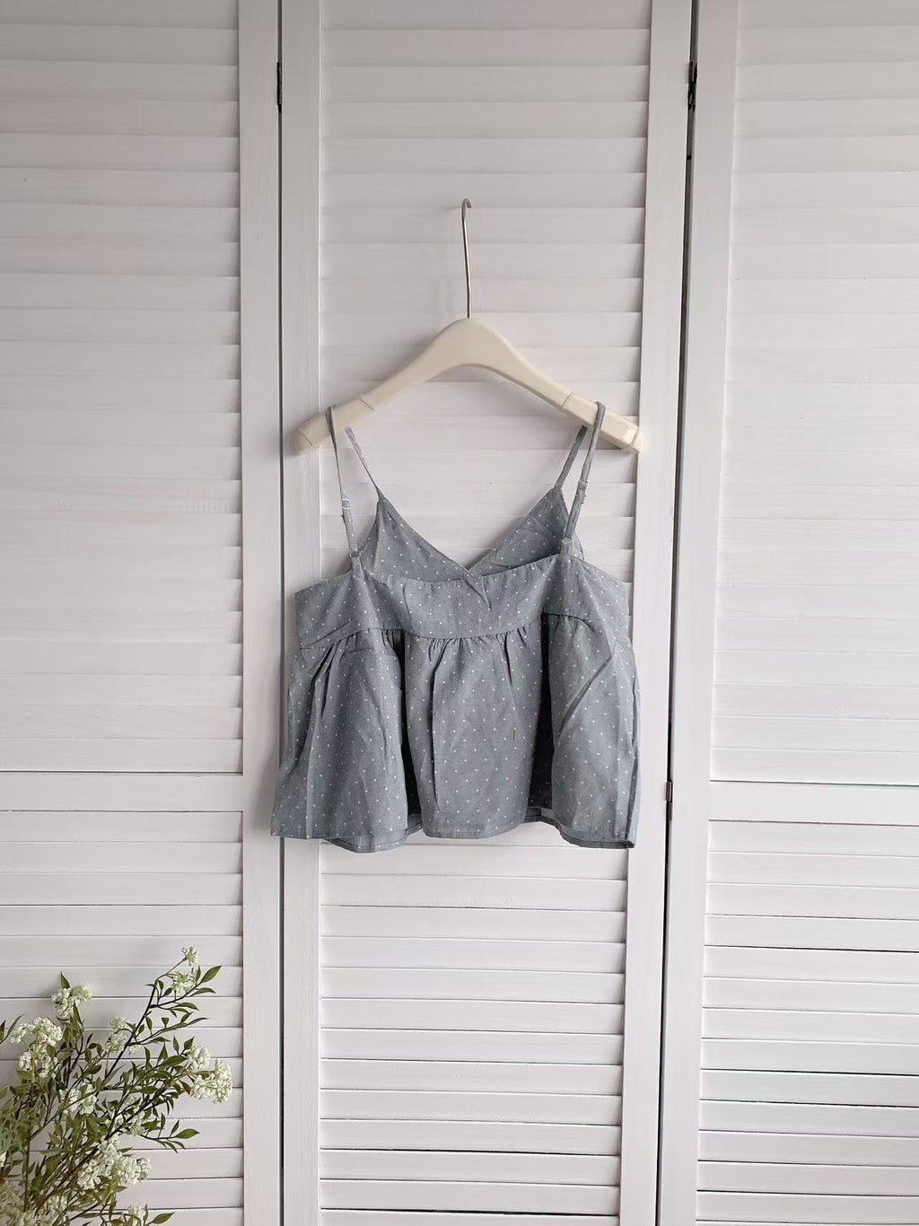 HELLO MILK TEE- 86195 吊帶上衣