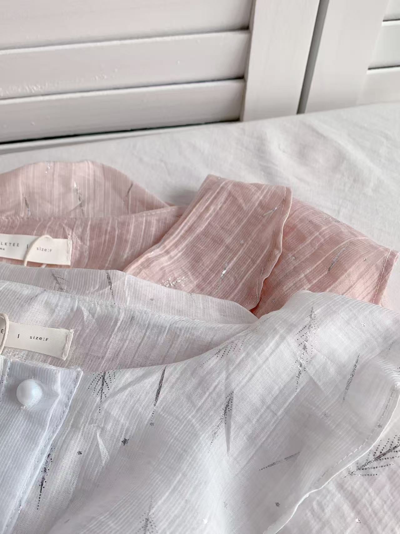 HELLO MILK TEE- 86096 雙層領上衣