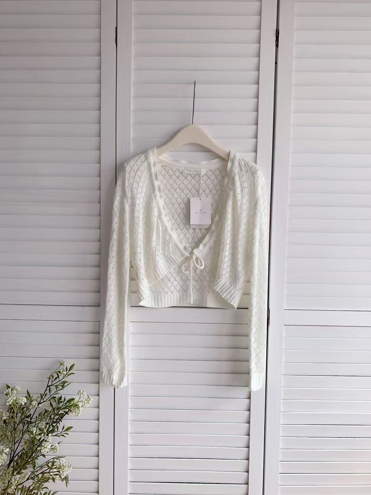 HELLO MILK TEE- 86060 抽繩開衫