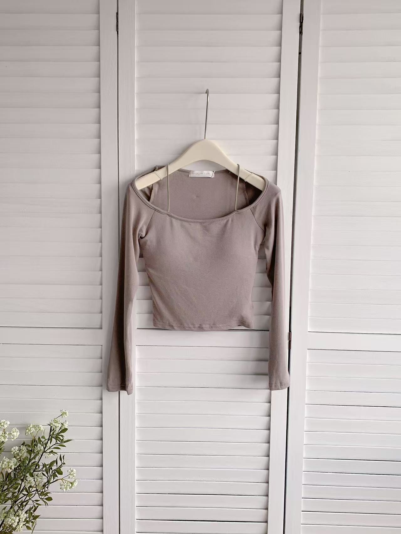 HELLO MILK TEE- 86027 長袖上衣