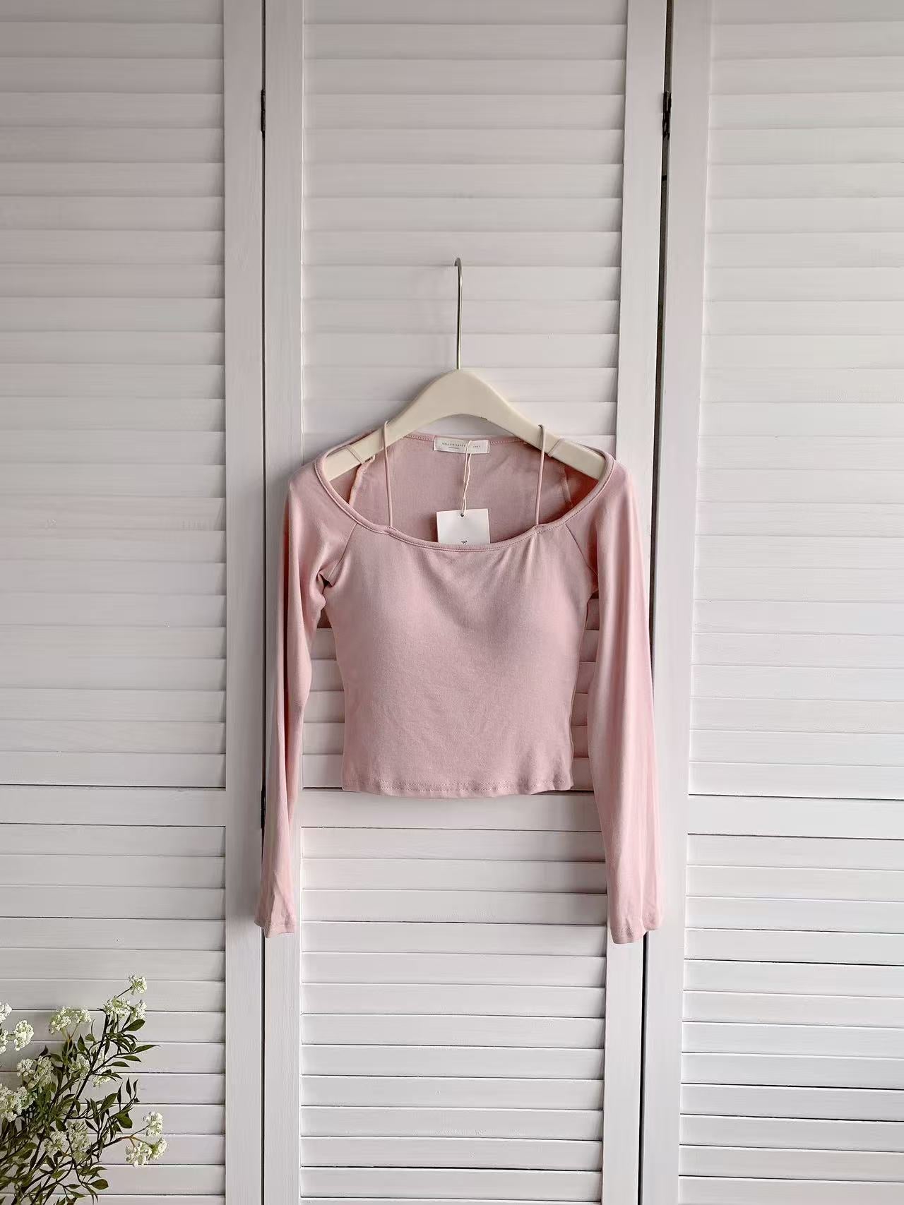 HELLO MILK TEE- 86027 長袖上衣