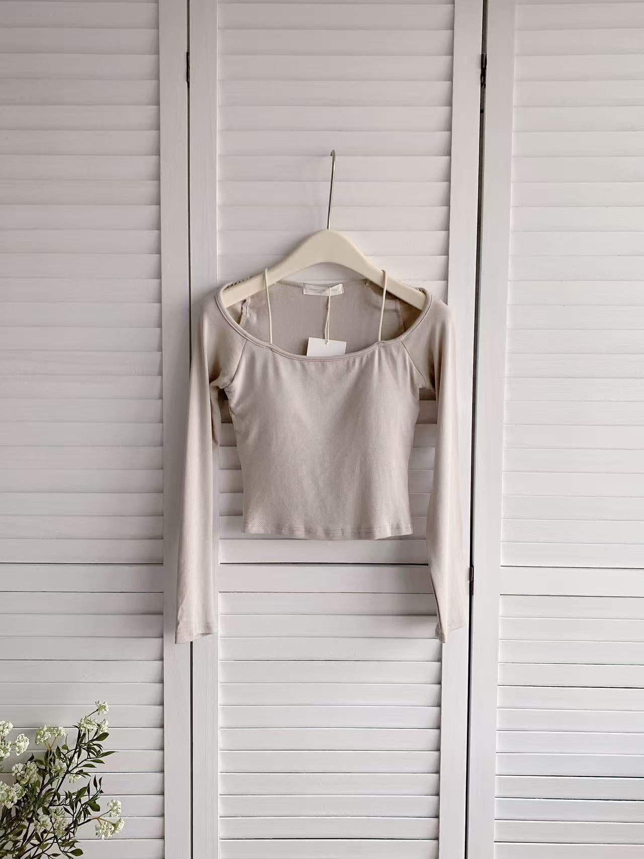 HELLO MILK TEE- 86027 長袖上衣