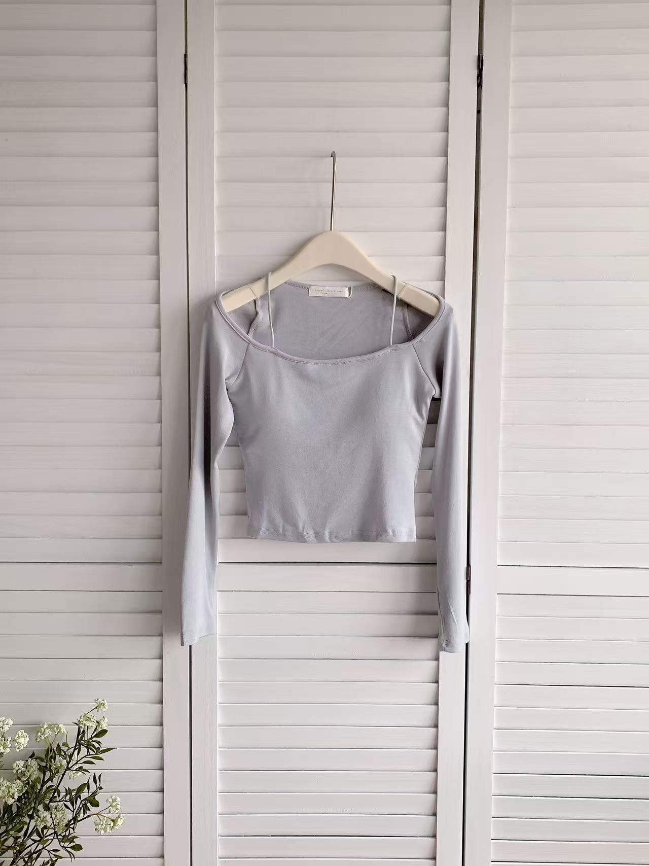 HELLO MILK TEE- 86027 長袖上衣