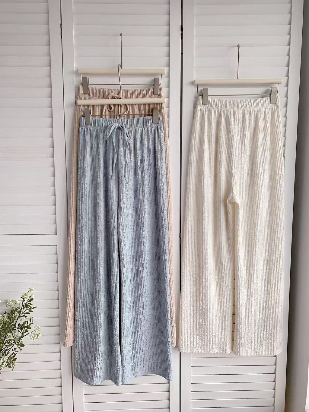 HELLO MILK TEE- 86162 簡約長褲