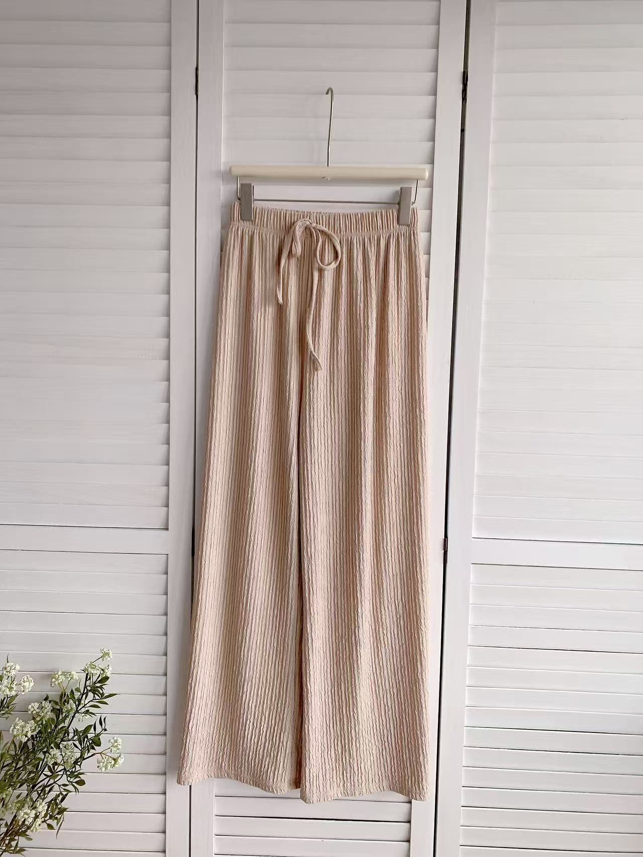 HELLO MILK TEE- 86162 簡約長褲