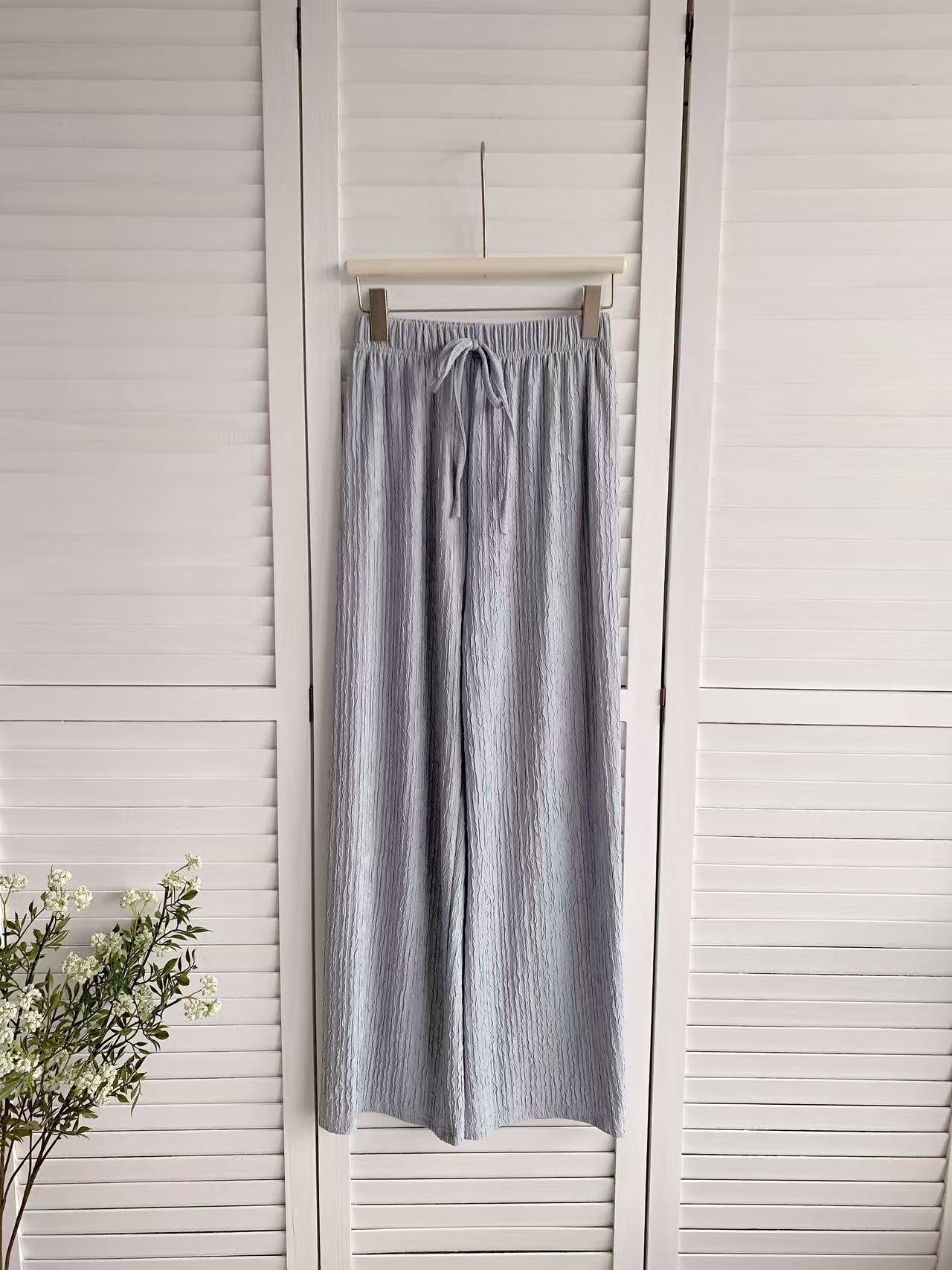 HELLO MILK TEE- 86162 簡約長褲