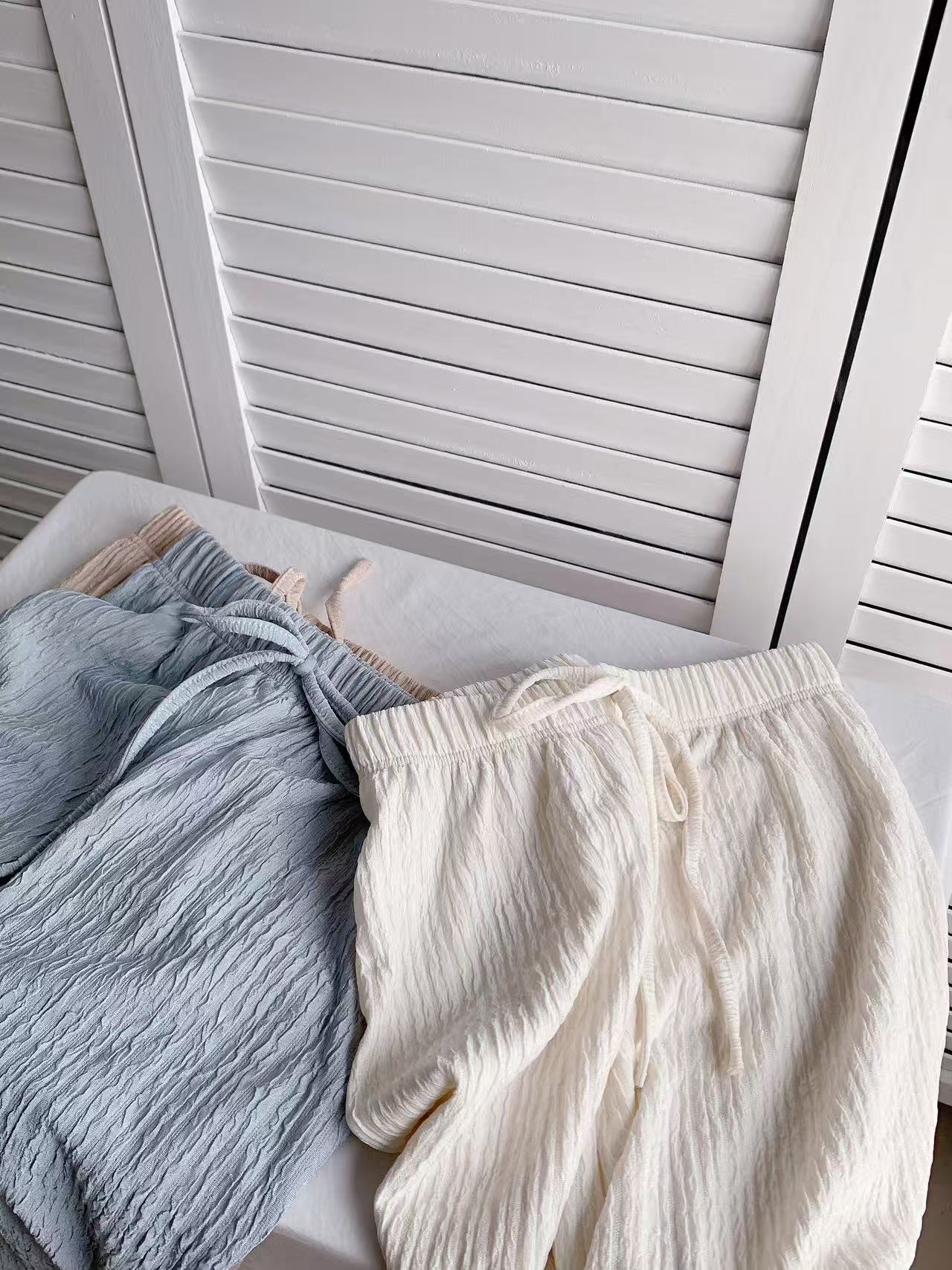 HELLO MILK TEE- 86162 簡約長褲