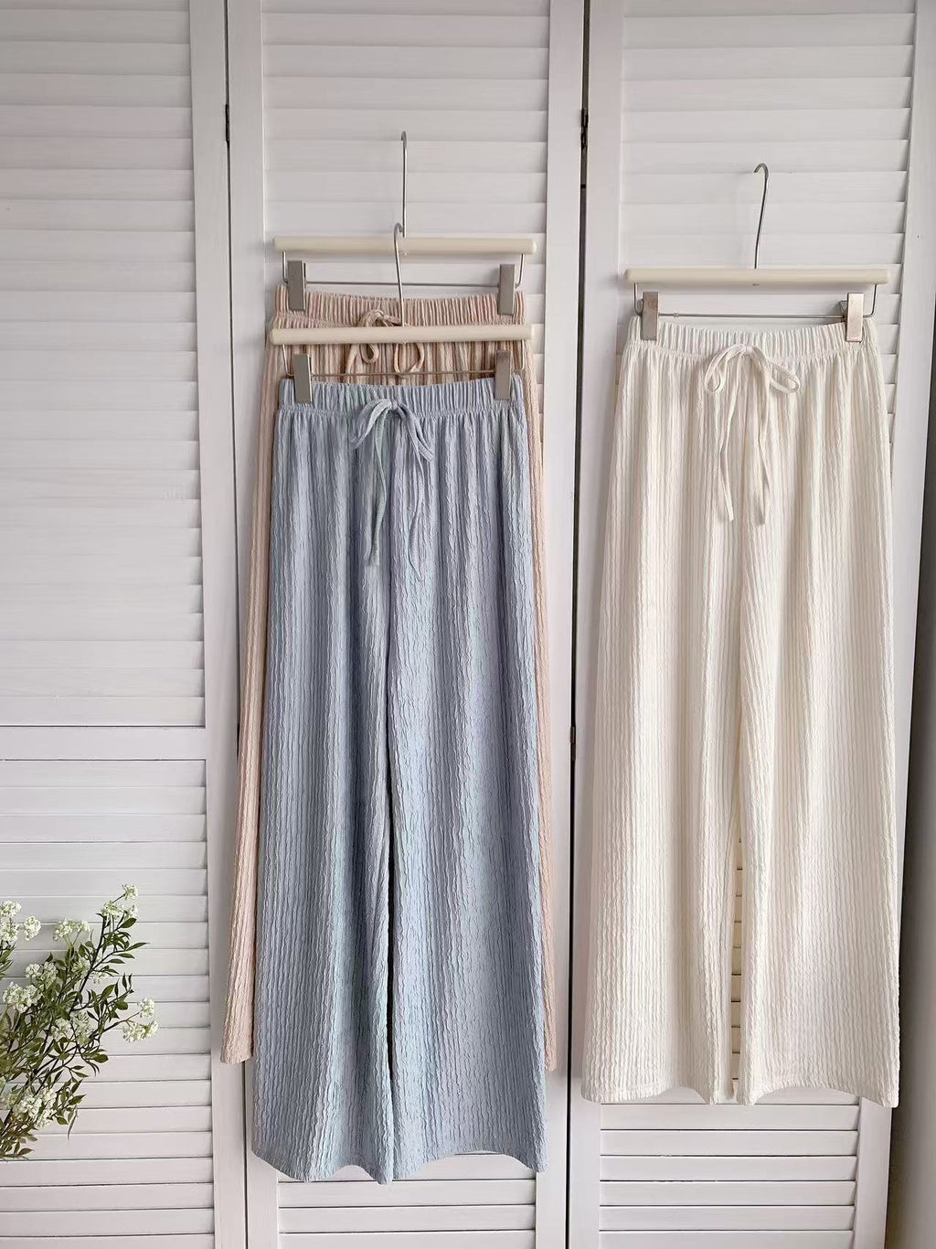 HELLO MILK TEE- 86162 簡約長褲