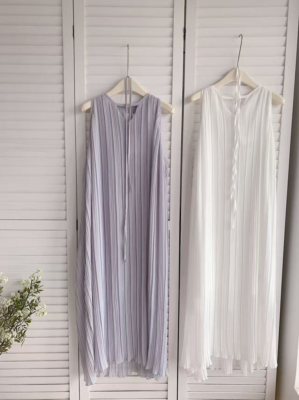 HELLO MILK TEE- 86088 無袖連裙