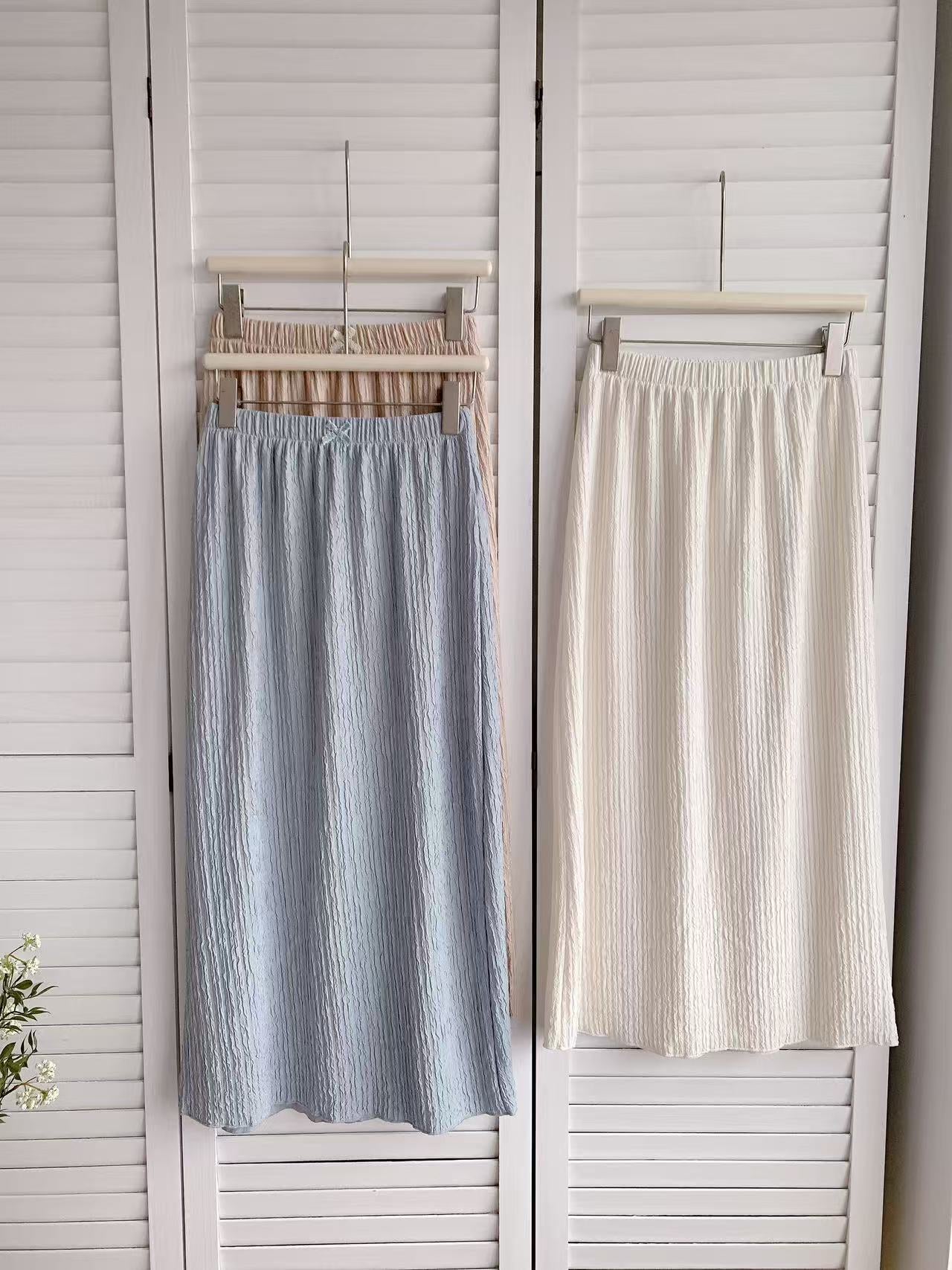 HELLO MILK TEE- 86208 純色半裙