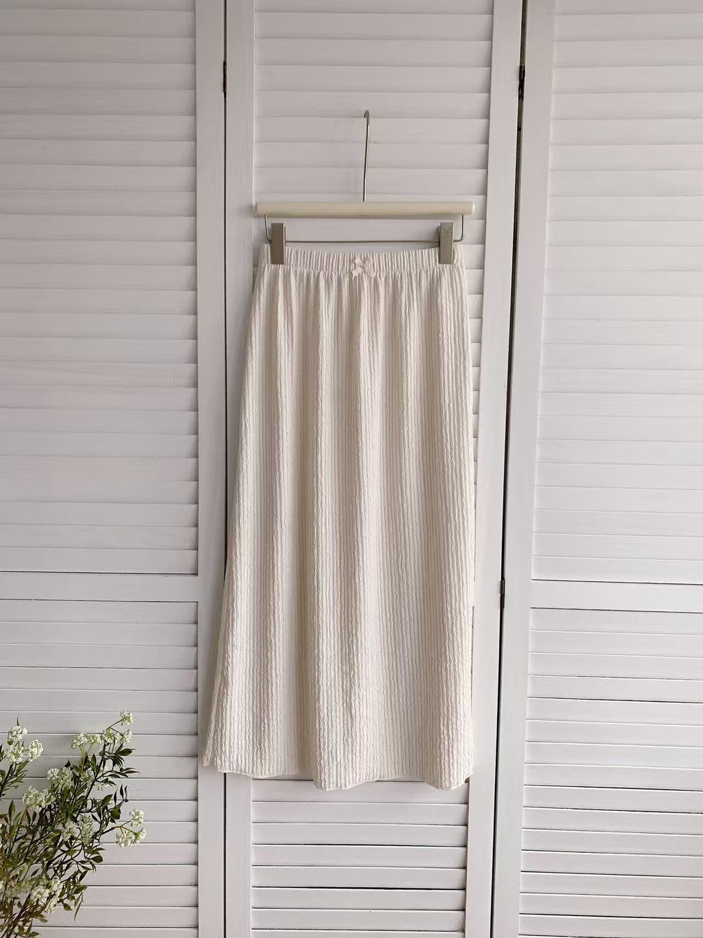 HELLO MILK TEE- 86208 純色半裙