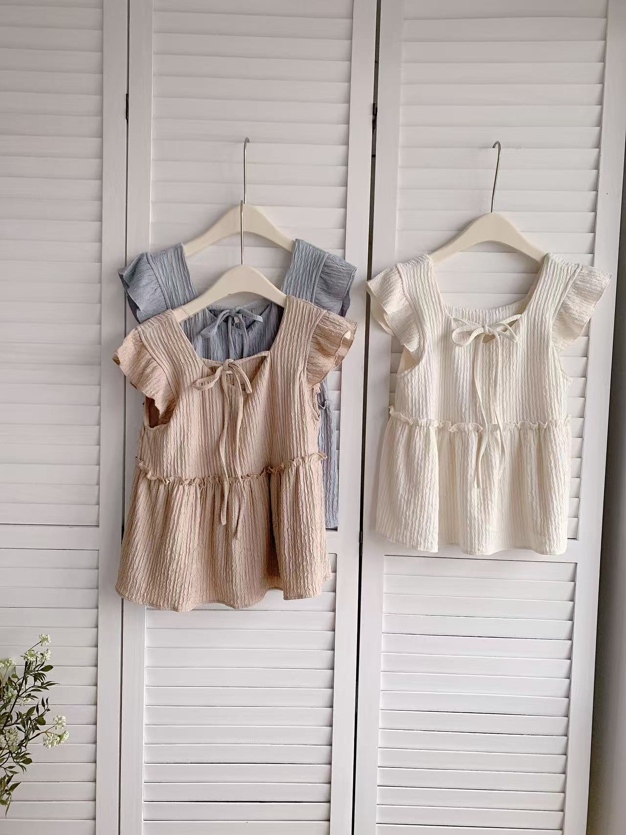 HELLO MILK TEE- 86161 飛袖上衣