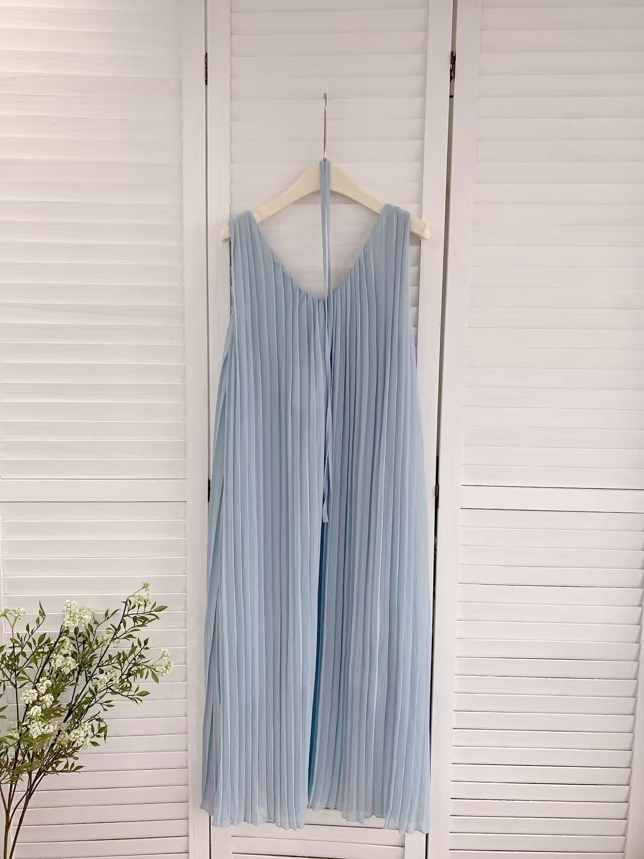 HELLO MILK TEE- 86087 V領連裙