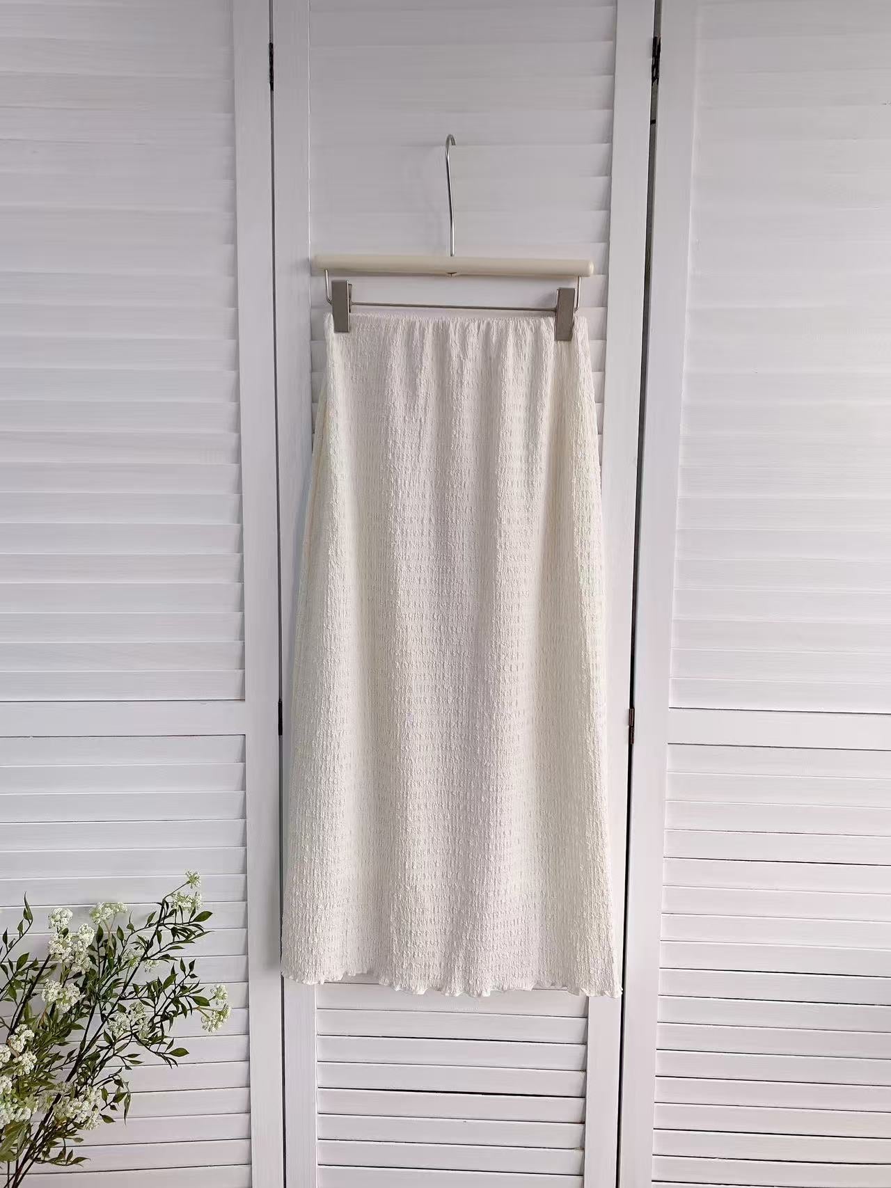 HELLO MILK TEE- 86210 簡約半裙