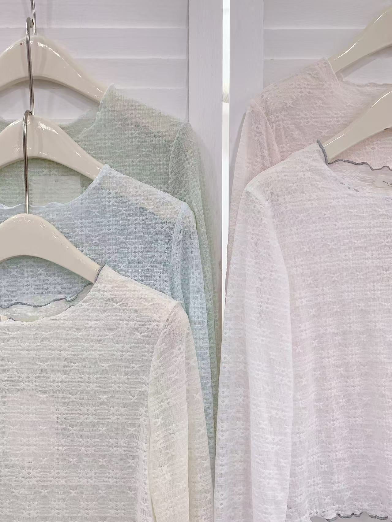 HELLO MILK TEE- 86219 休閒長袖衫