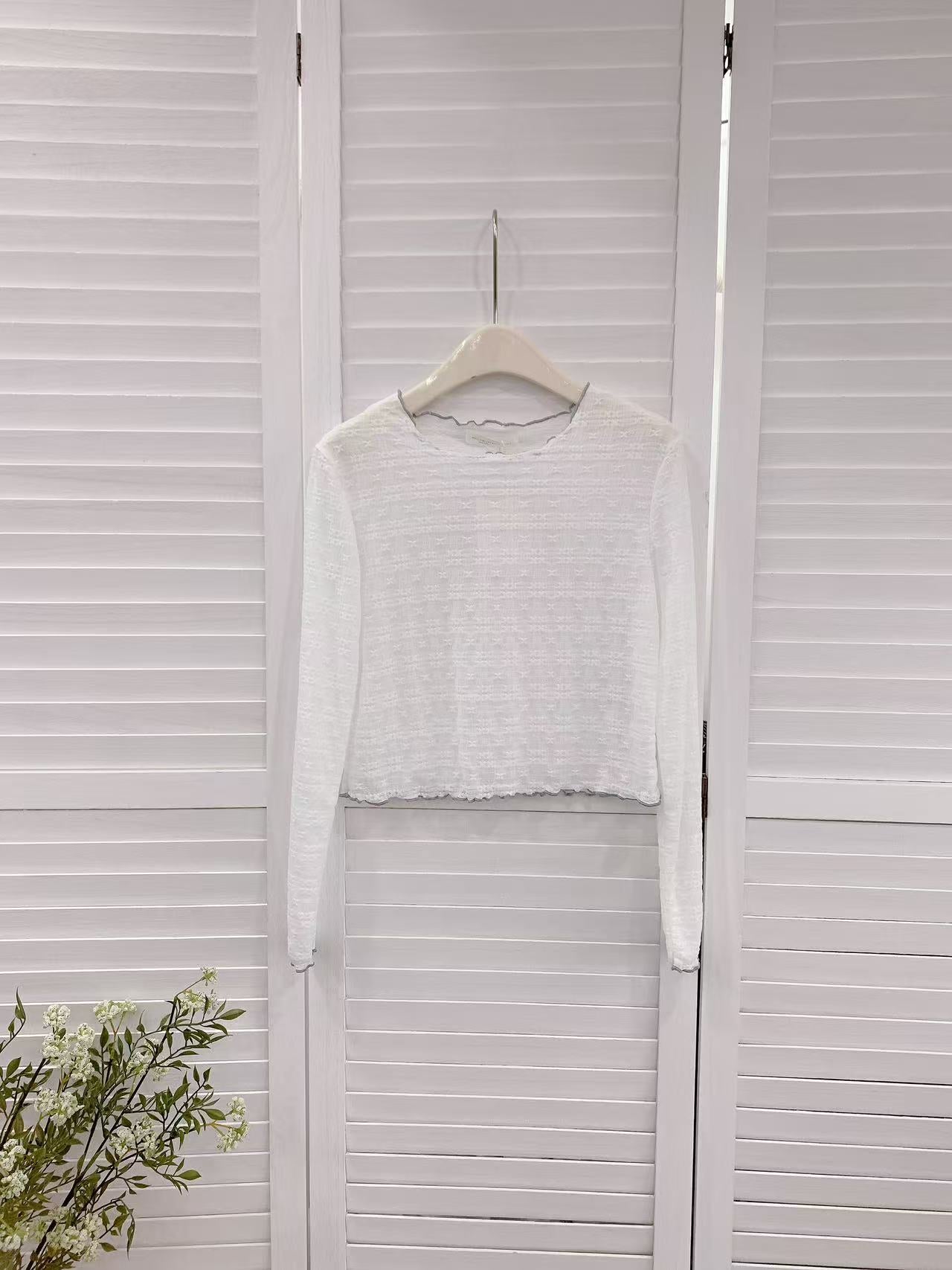 HELLO MILK TEE- 86219 休閒長袖衫