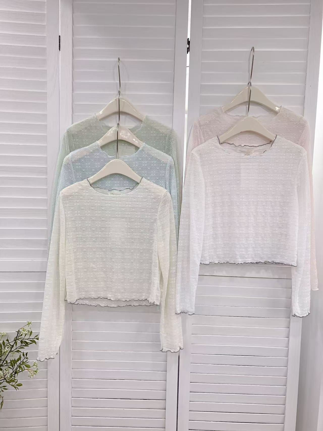 HELLO MILK TEE- 86219 休閒長袖衫