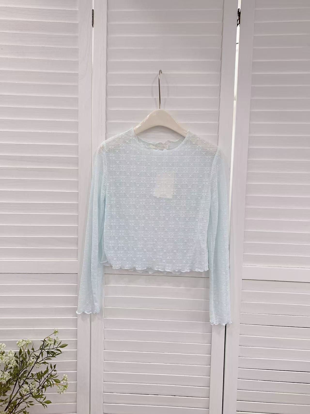 HELLO MILK TEE- 86219 休閒長袖衫