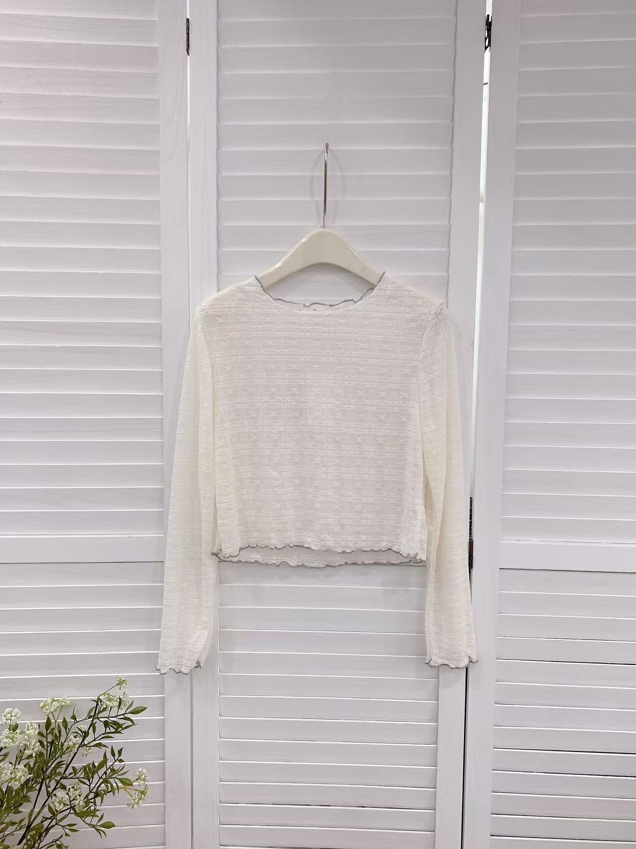 HELLO MILK TEE- 86219 休閒長袖衫