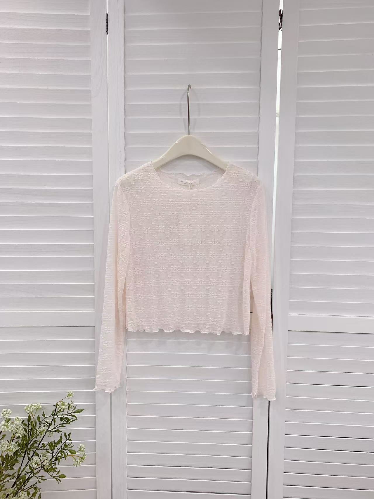 HELLO MILK TEE- 86219 休閒長袖衫