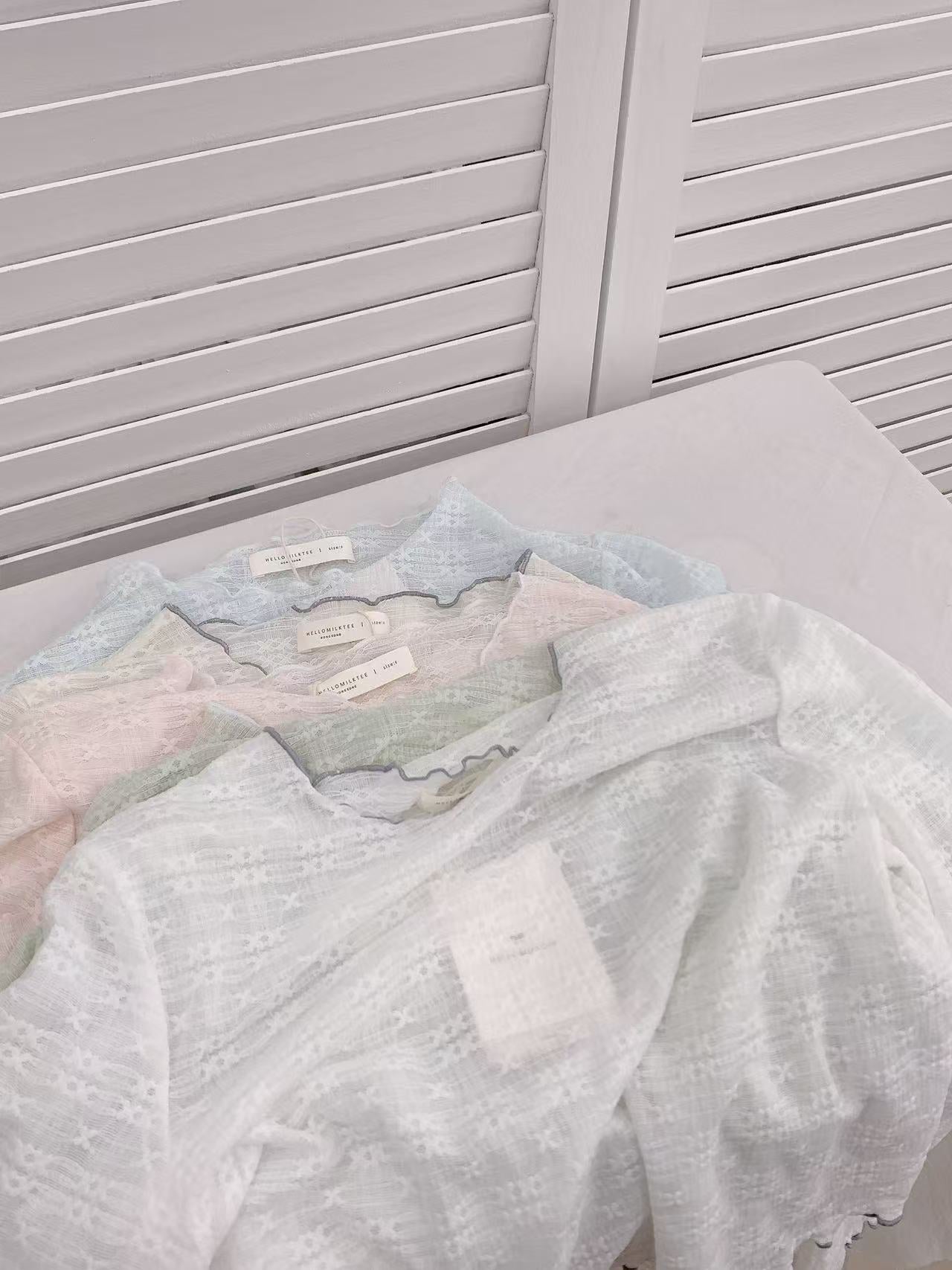 HELLO MILK TEE- 86219 休閒長袖衫