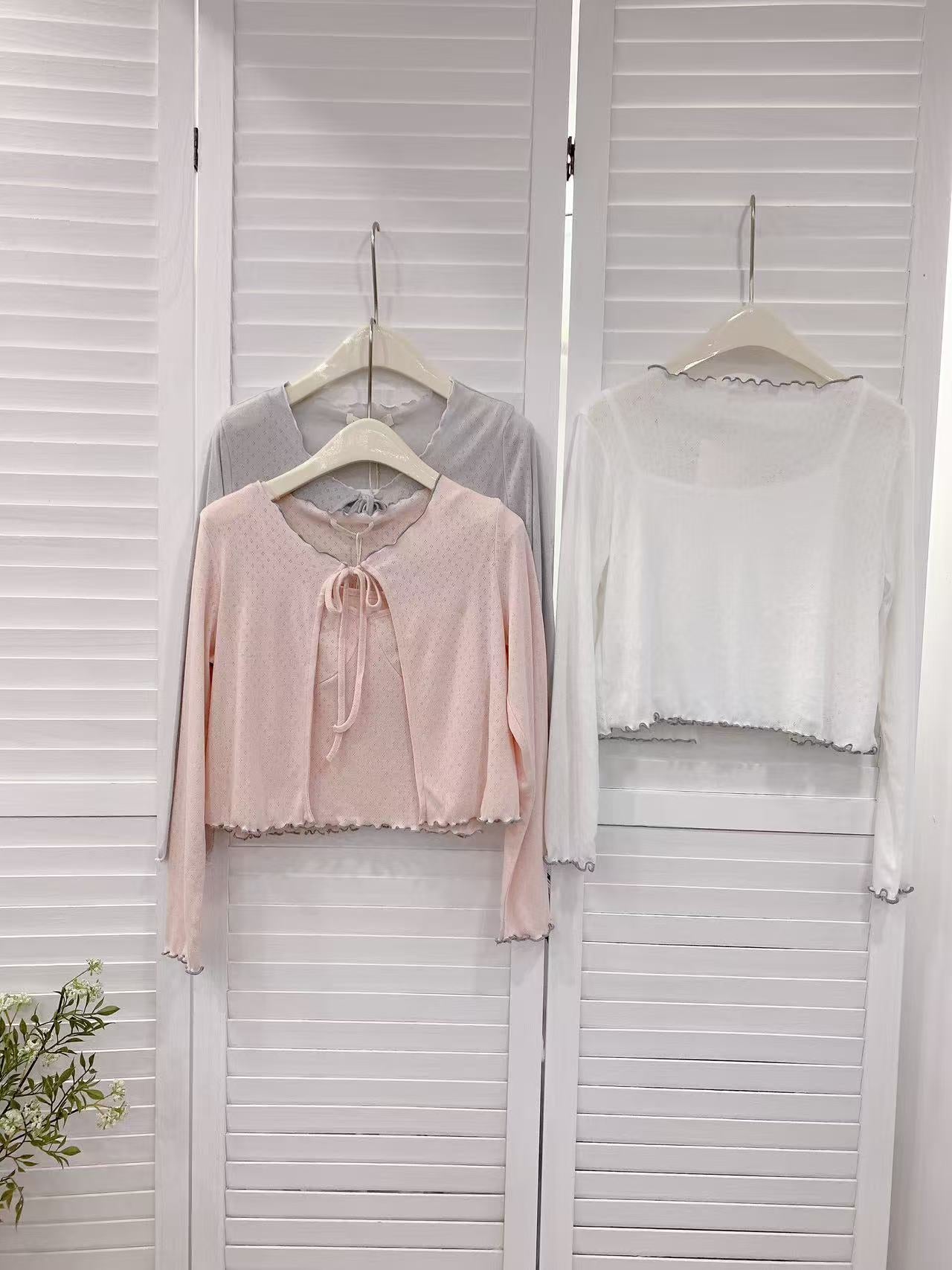 HELLO MILK TEE- 86211 系帶套裝