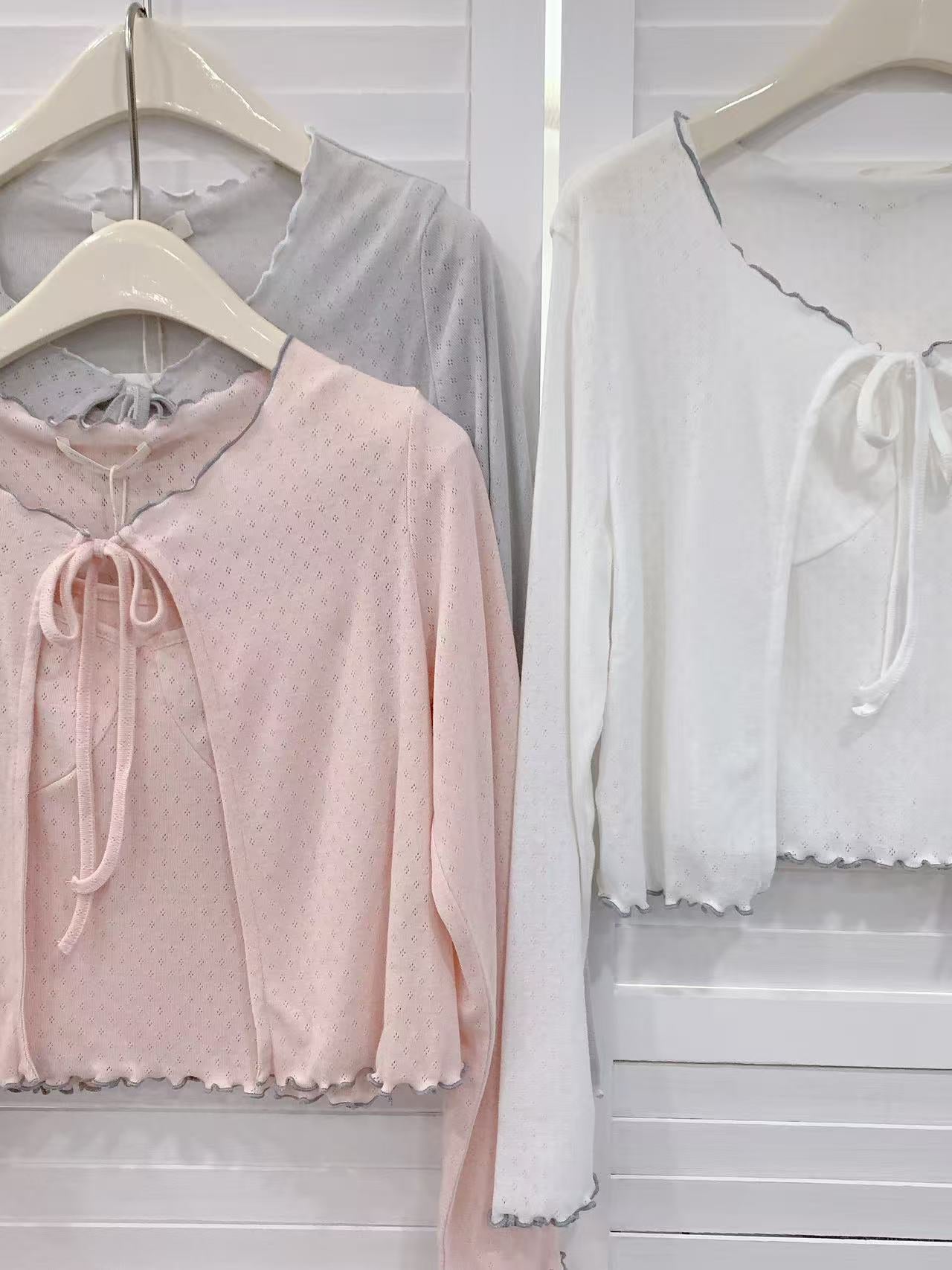 HELLO MILK TEE- 86211 系帶套裝