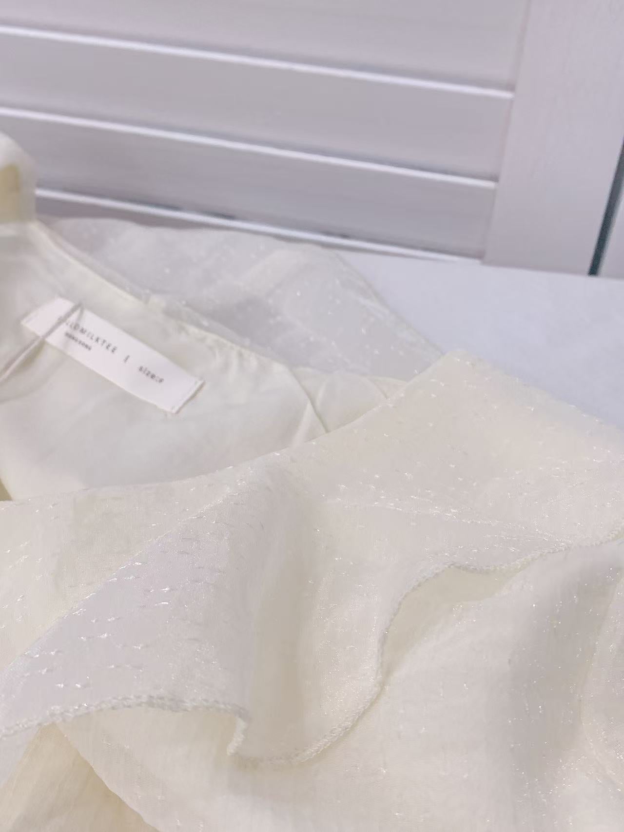 HELLO MILK TEE- 86107 係繩小衫