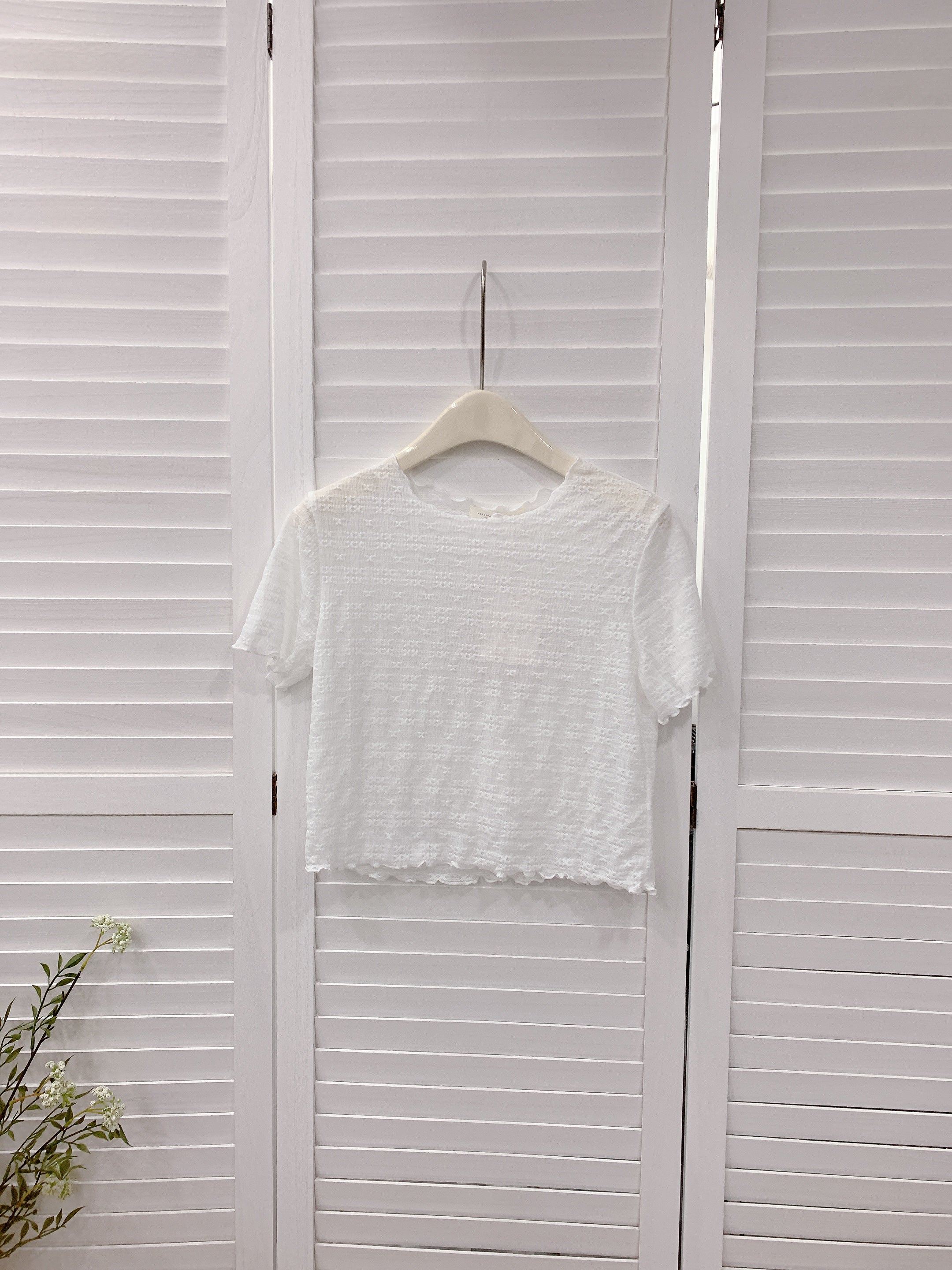 HELLO MILK TEE- 86218 百搭短袖