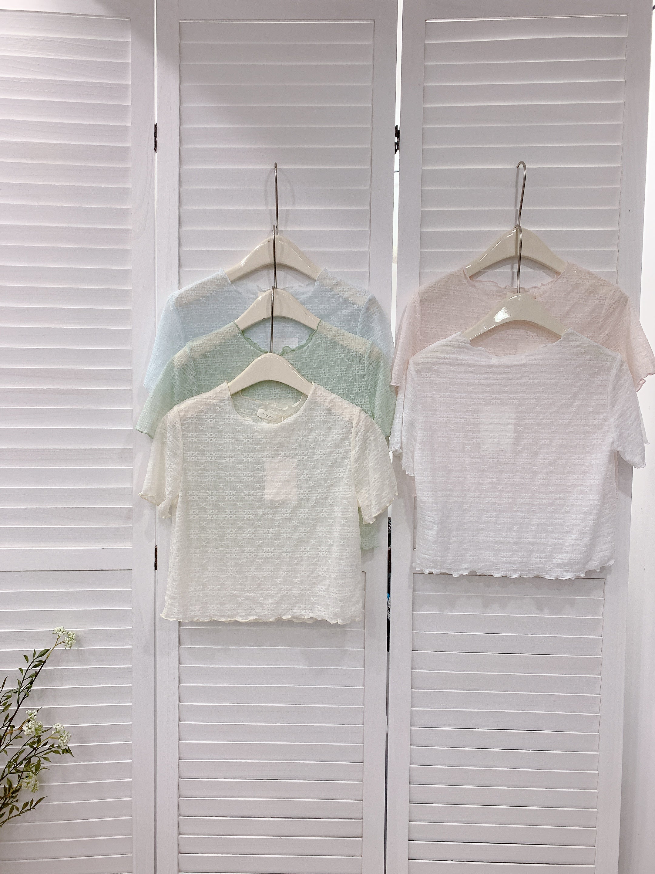 HELLO MILK TEE- 86218 百搭短袖