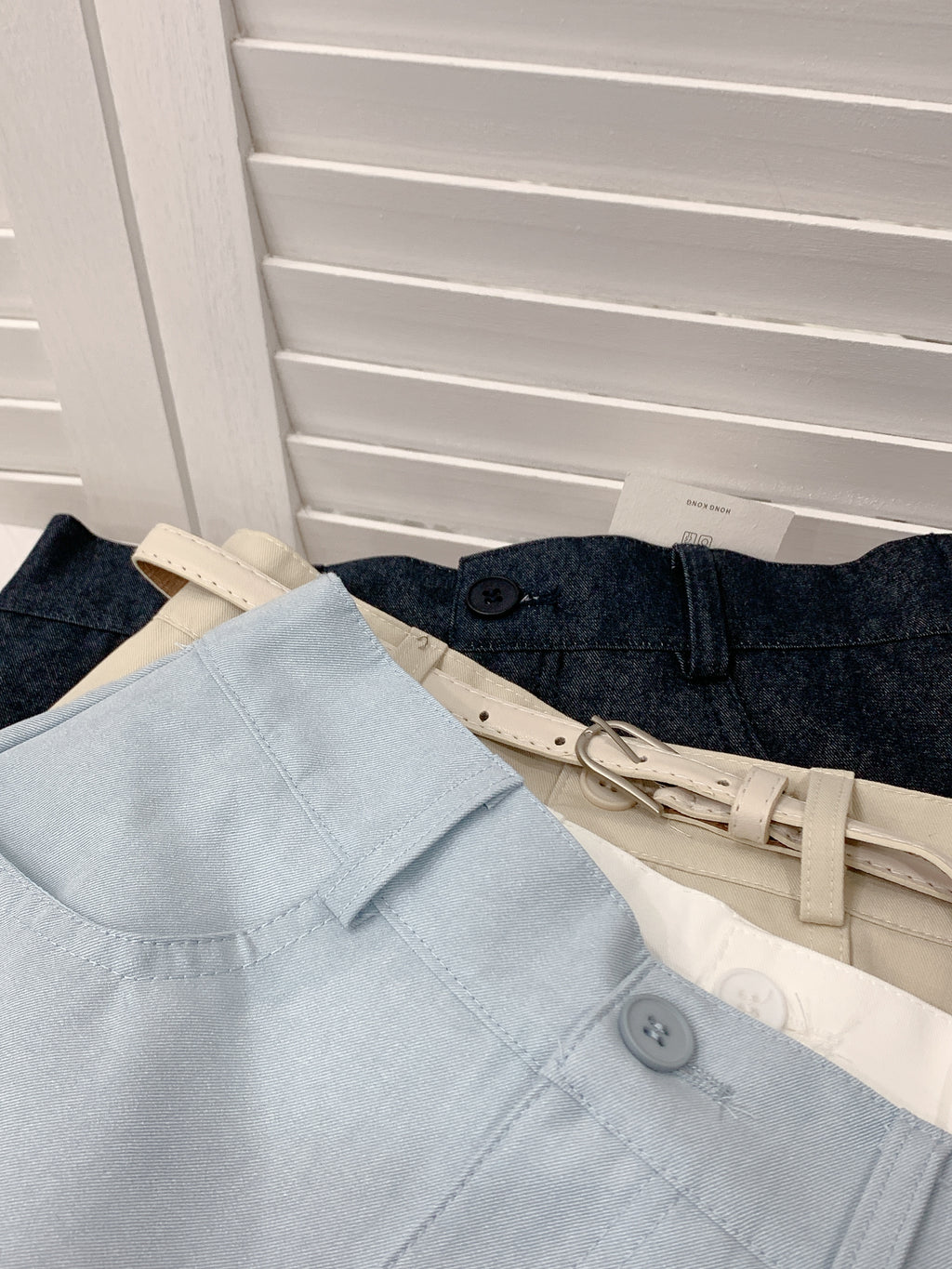 HELLO MILK TEE- 86045 百搭短裙(附腰帶)