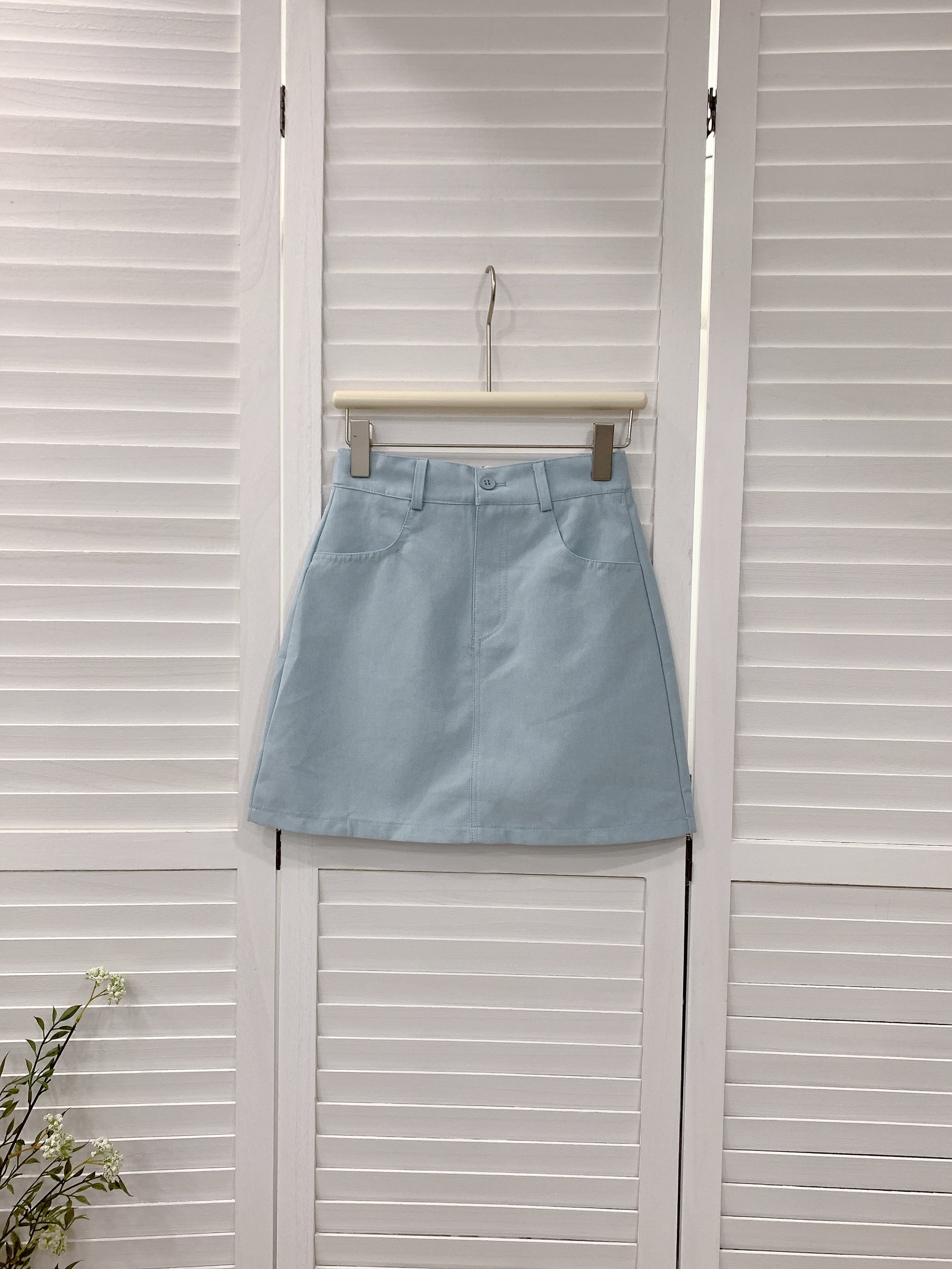 HELLO MILK TEE- 86045 百搭短裙(附腰帶)