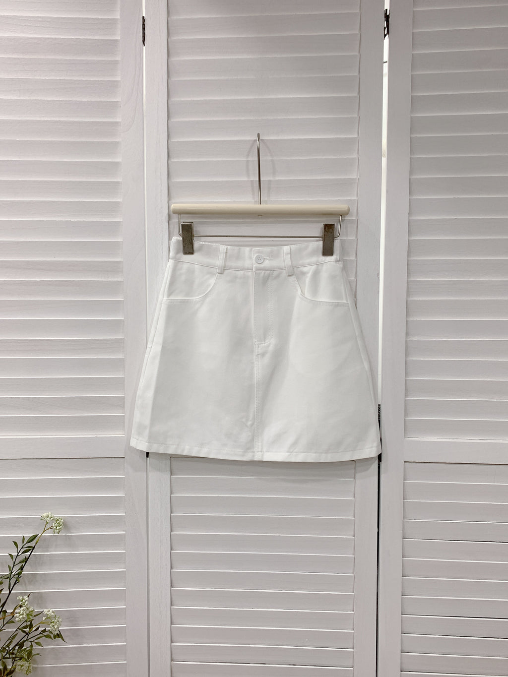 HELLO MILK TEE- 86045 百搭短裙(附腰帶)