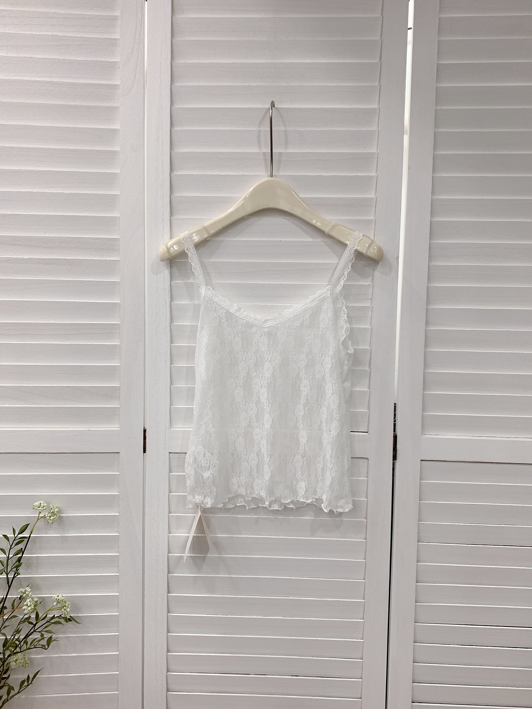 HELLO MILK TEE- 86222 吊帶上衣