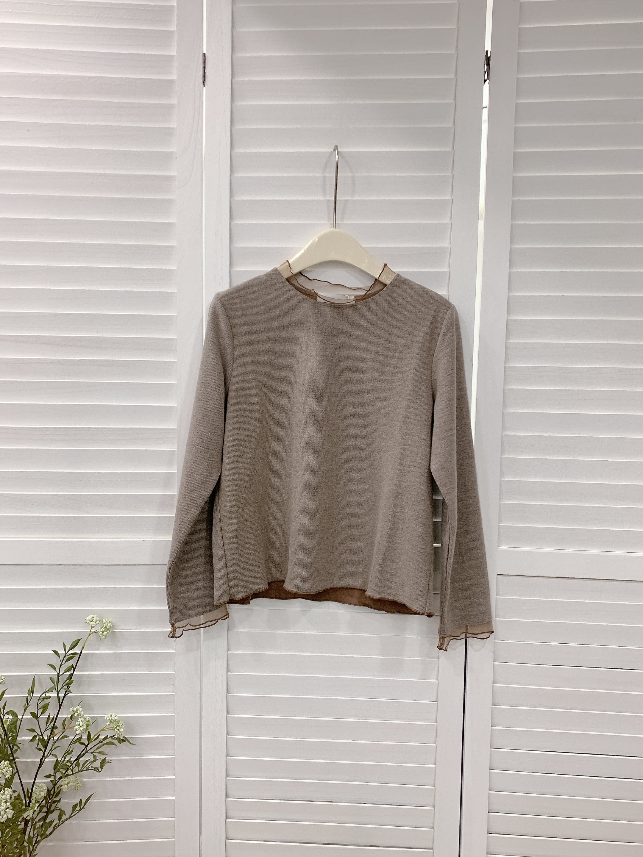 HELLO MILK TEE- 85998  純色上衣