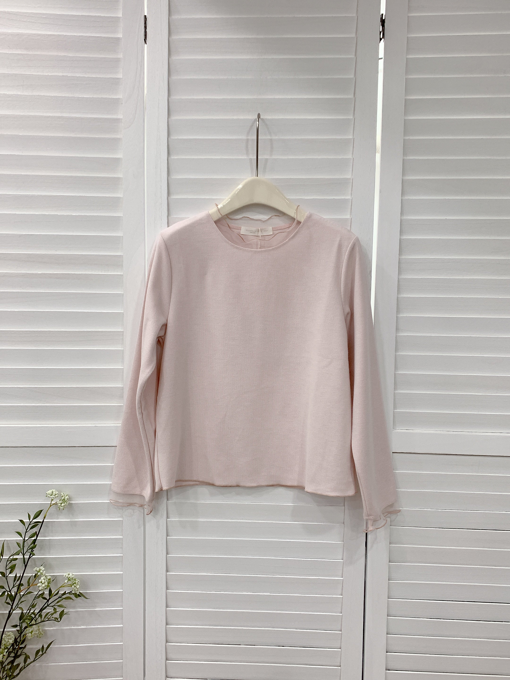 HELLO MILK TEE- 85998  純色上衣