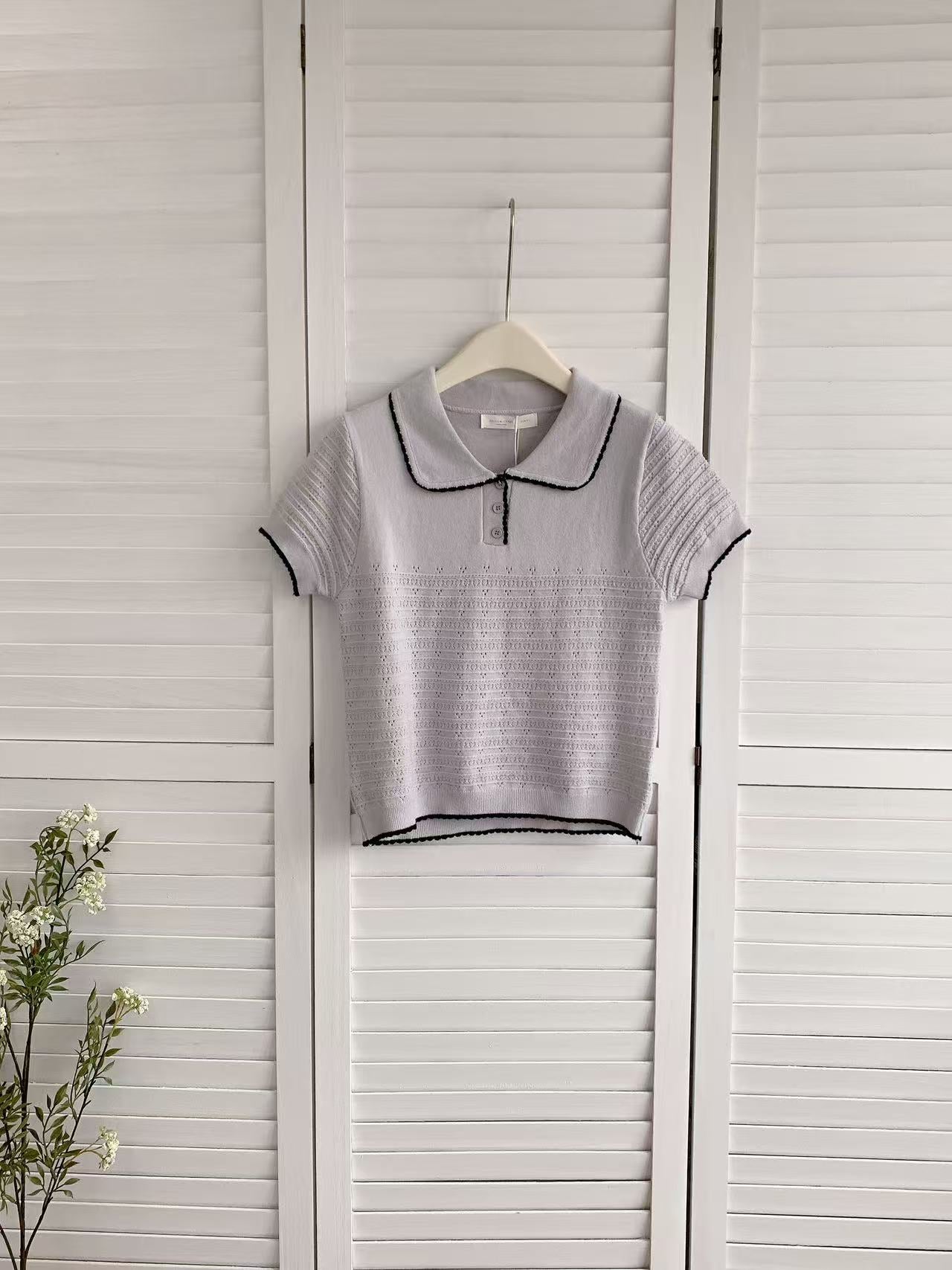 HELLO MILK TEE- 86182 翻領短袖