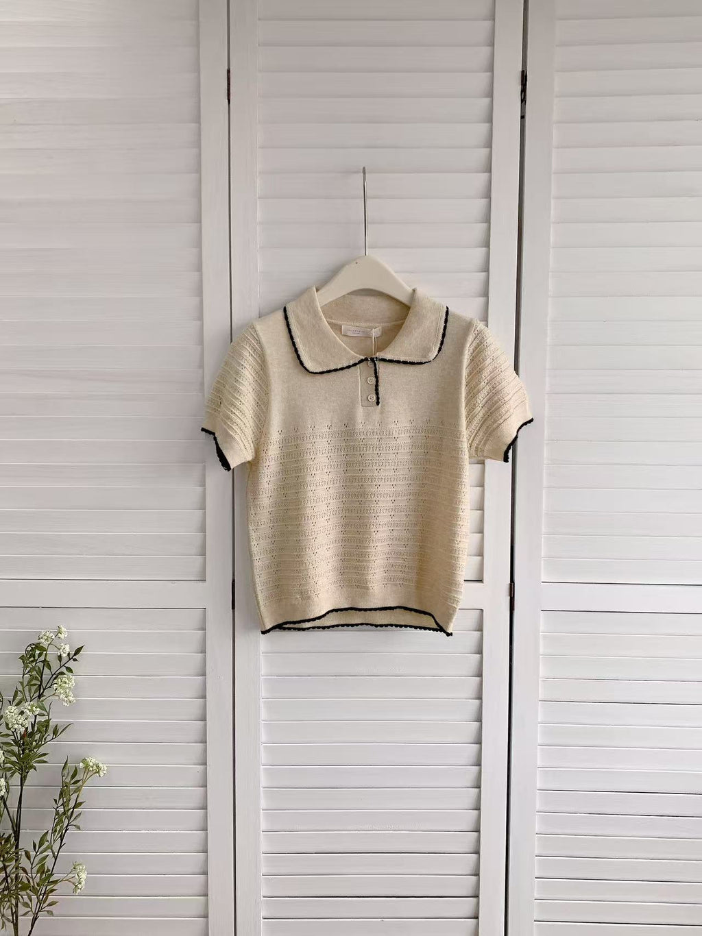 HELLO MILK TEE- 86182 翻領短袖