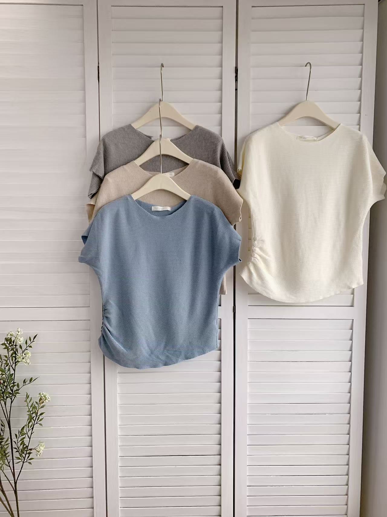 HELLO MILK TEE- 86185 收腰小衫